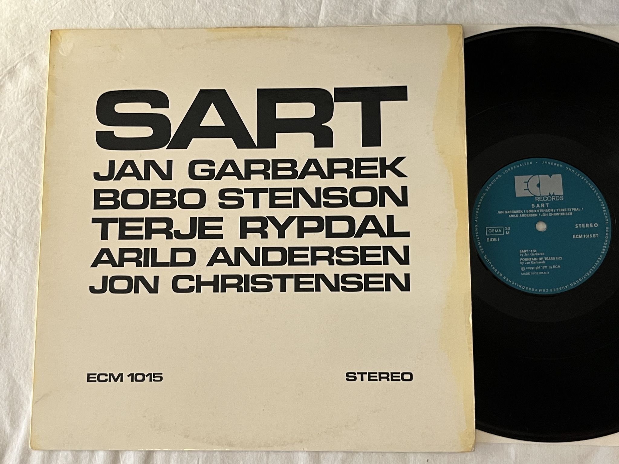 Omslagsbild för skivan JAN GARBAREK sart LP -71 Ger ECM RECORDS ECM 1015 ST