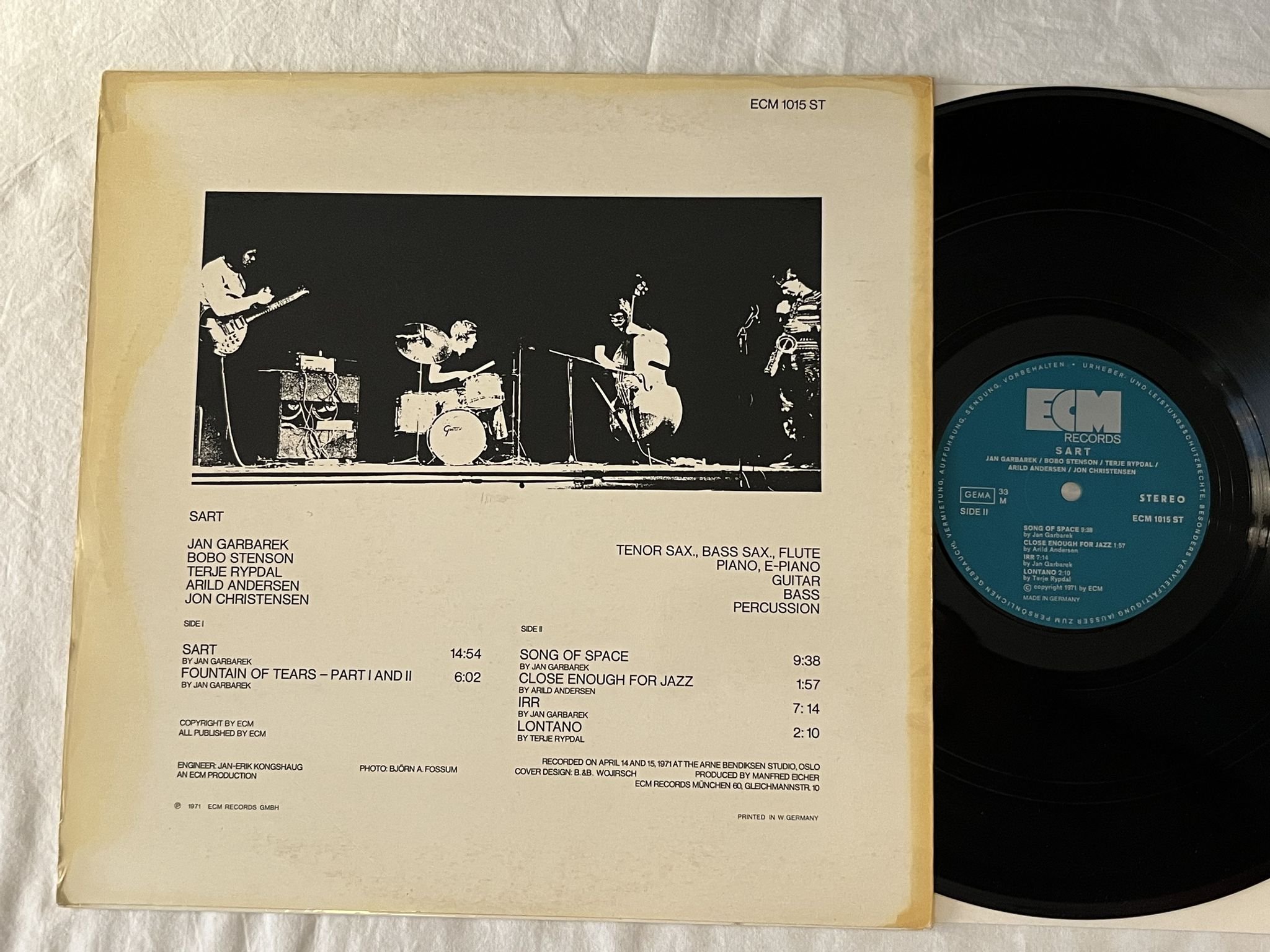 Omslagsbild för skivan JAN GARBAREK sart LP -71 Ger ECM RECORDS ECM 1015 ST