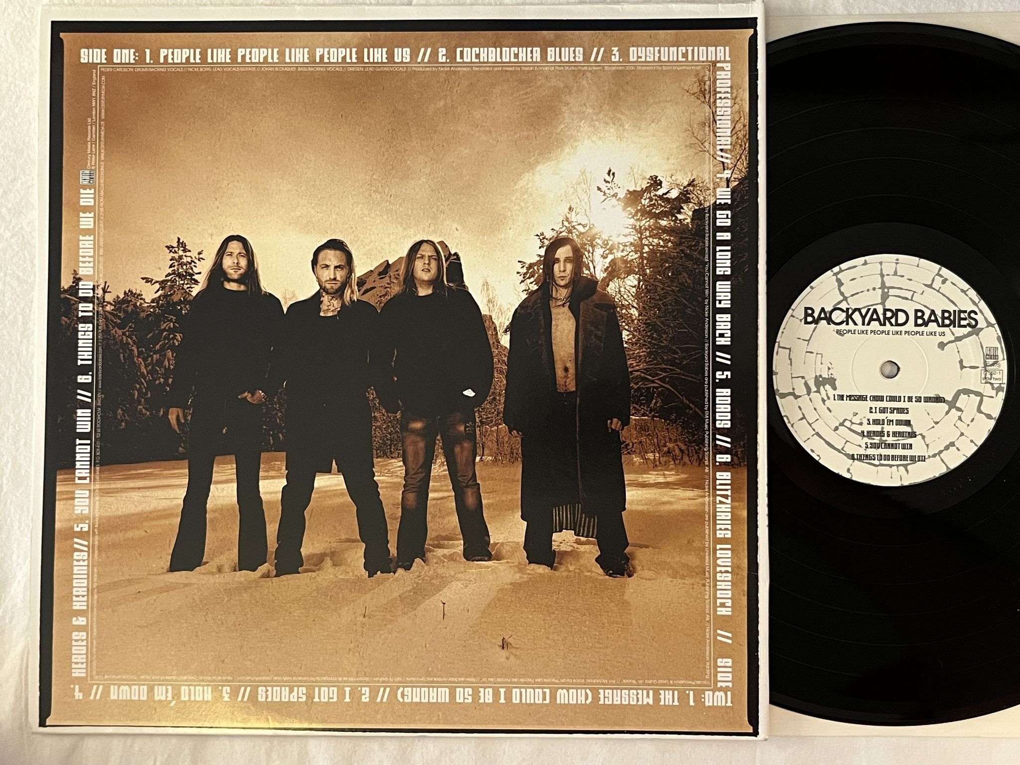 Omslagsbild för skivan BACKYARD BABIES People Like People Like People Like Us LP 2006 CENTURY MEDIA