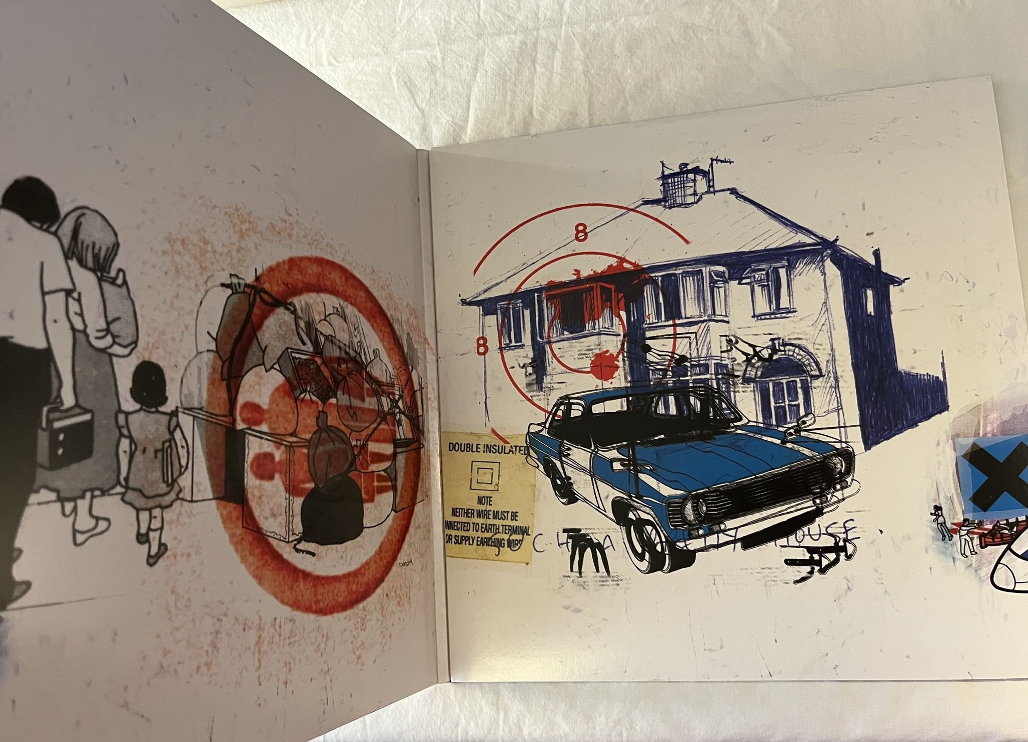 Omslagsbild för skivan RADIOHEAD OK Computer OKNOTOK 1997 2017 3xLP 2017 XL RECORDINGS ** BLUE VINYL **