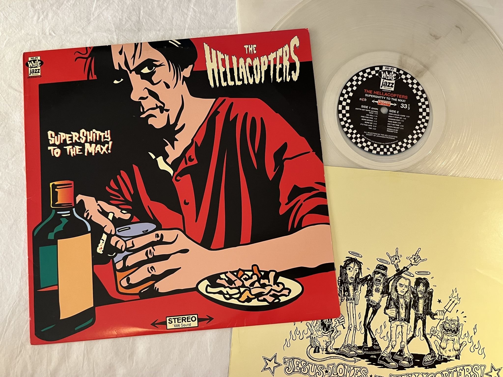 Omslagsbild för skivan THE HELLACOPTERS Supershitty To The Max! LP -96 Swe *** RARE 1ST PRESS ***