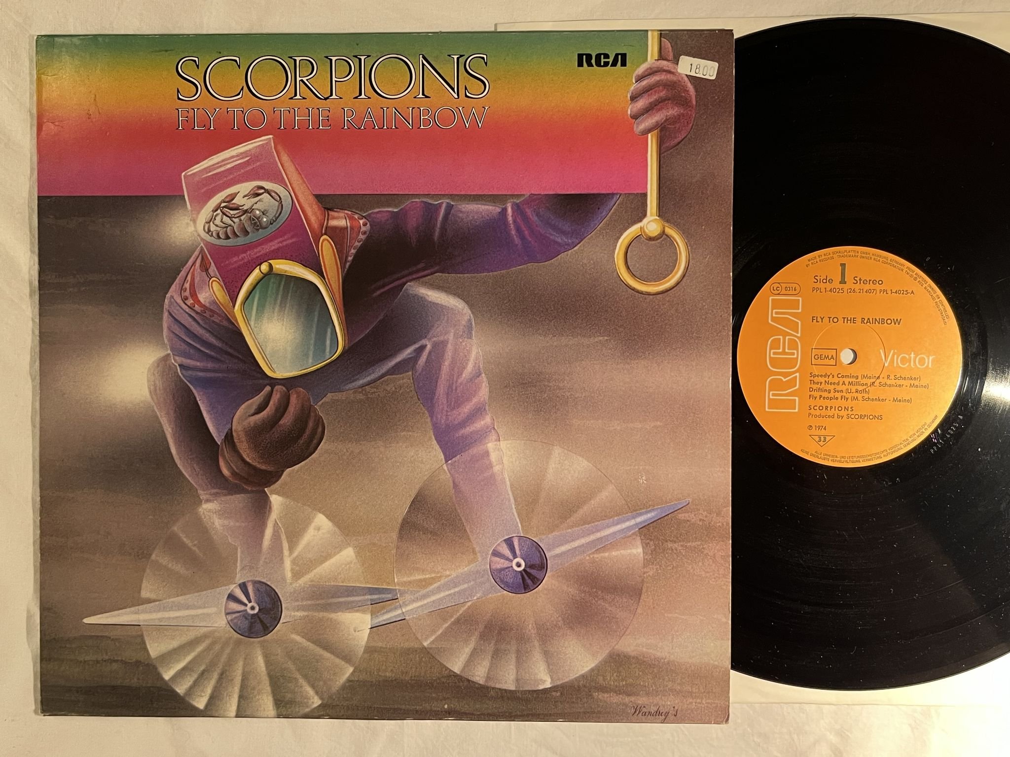 Omslagsbild för skivan RUSH Moving Pictures LP -81 Canada ANTHEM ANR-1-1030