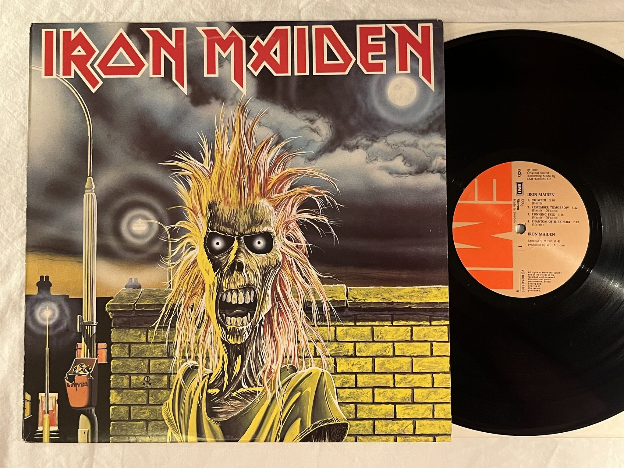 Omslagsbild för skivan IRON MAIDEN s/t LP -80 ncb EMI 7C 062-07269