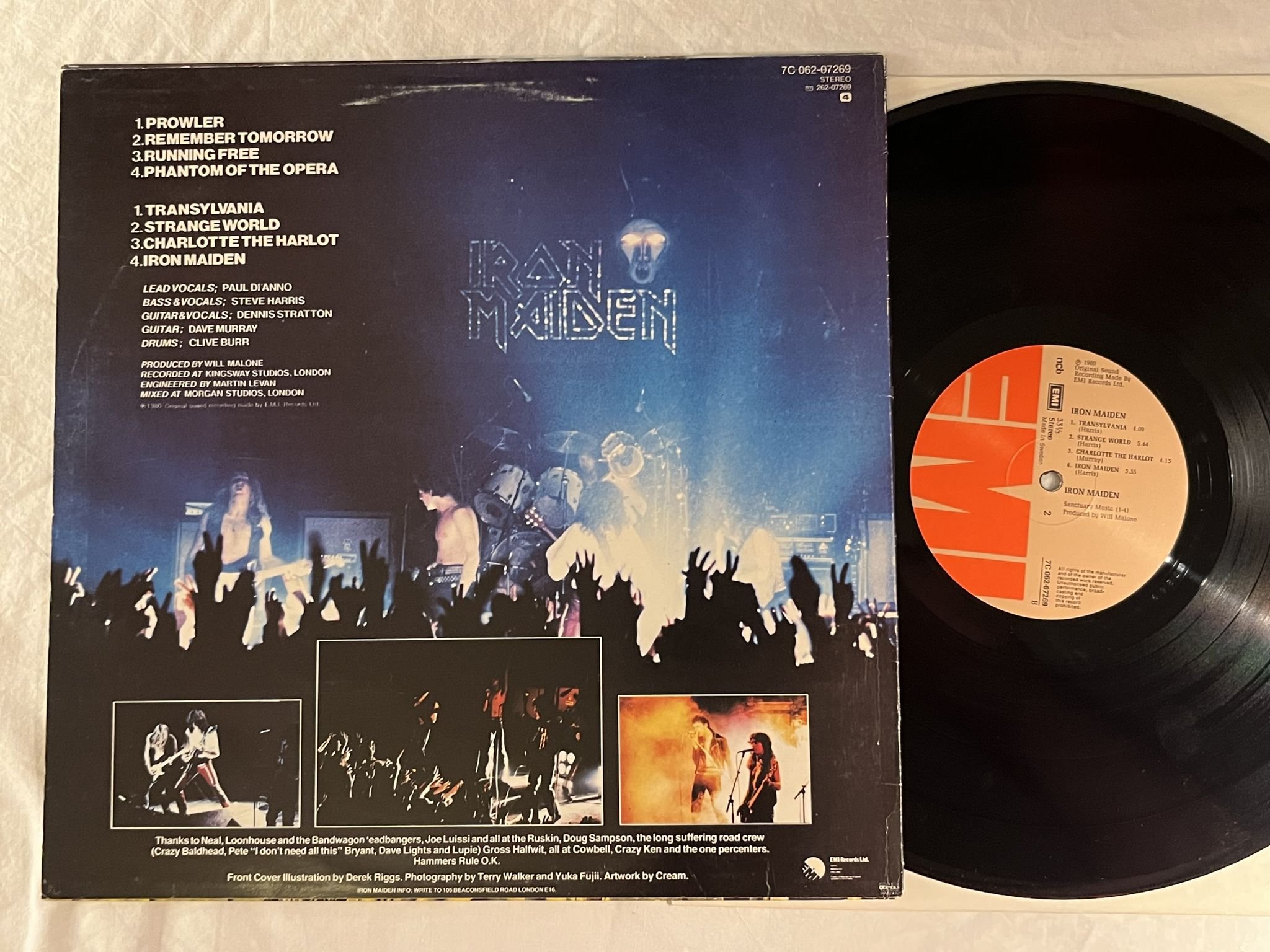 Omslagsbild för skivan IRON MAIDEN s/t LP -80 ncb EMI 7C 062-07269