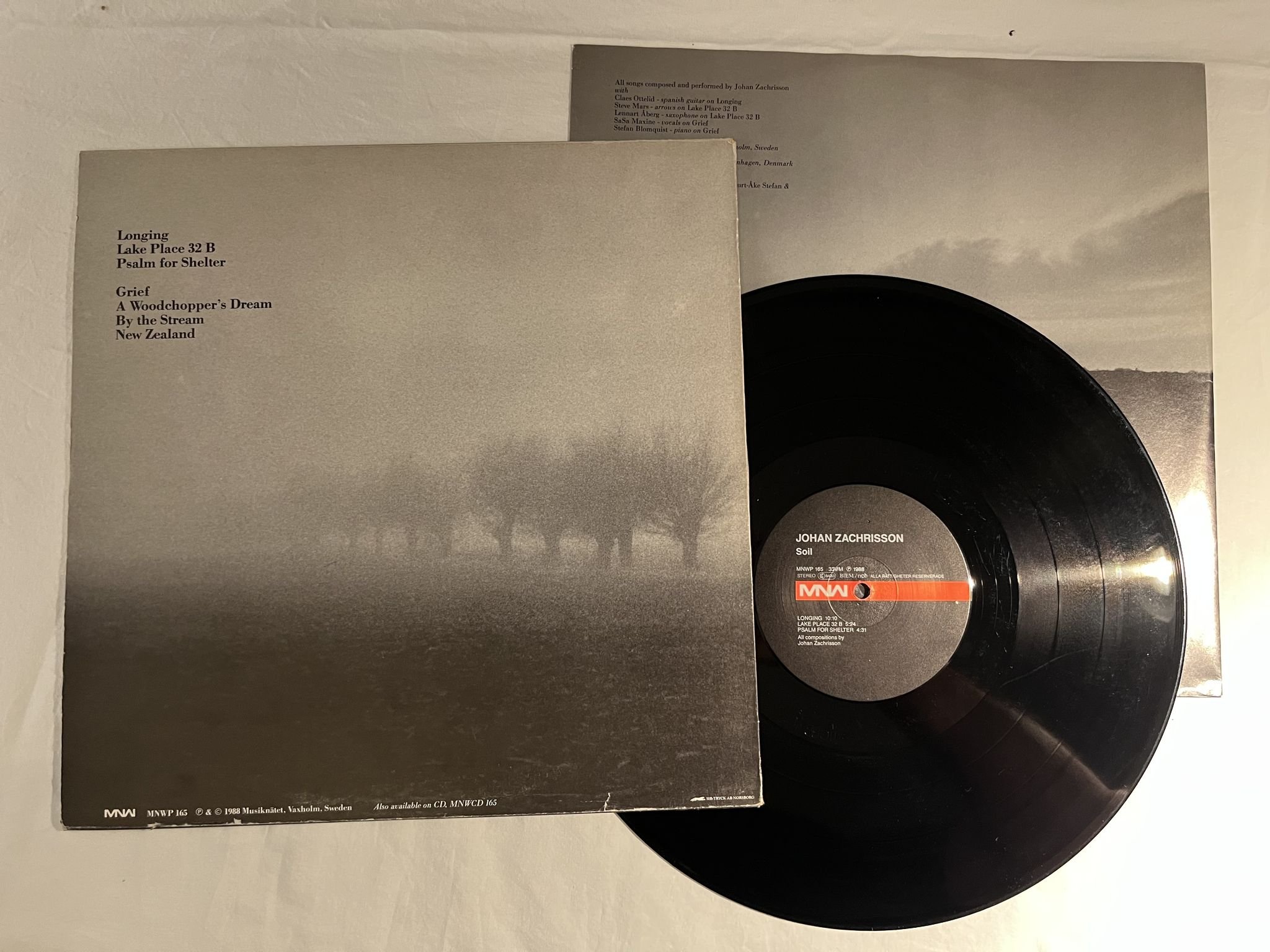 Omslagsbild för skivan JOHAN ZACHRISSON soil LP -88 Swe MNW MNWP 165