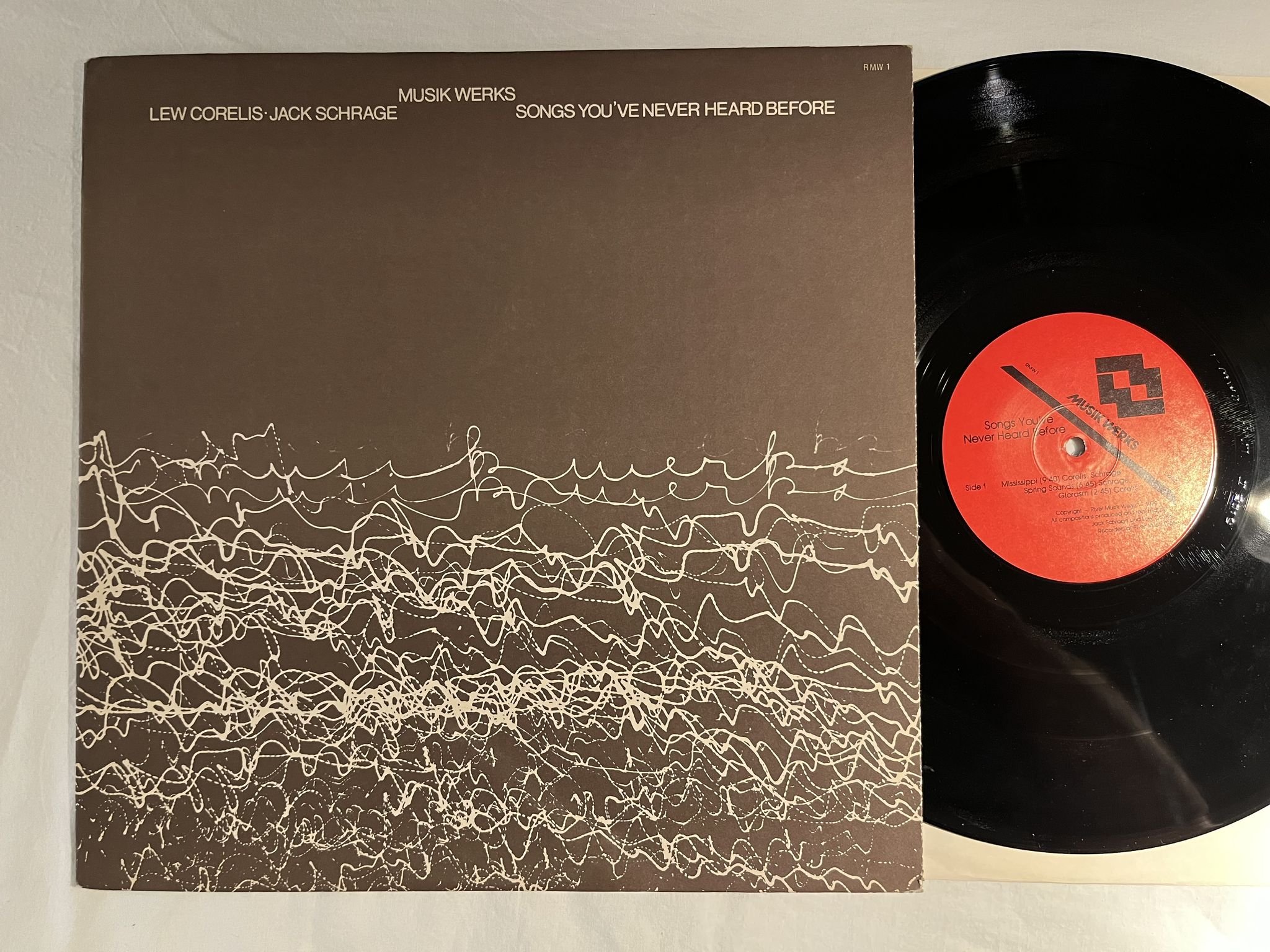 Omslagsbild för skivan MUSIK WERKS Songs You've Never Heard Before LP -79 US ** electronic / ambient **