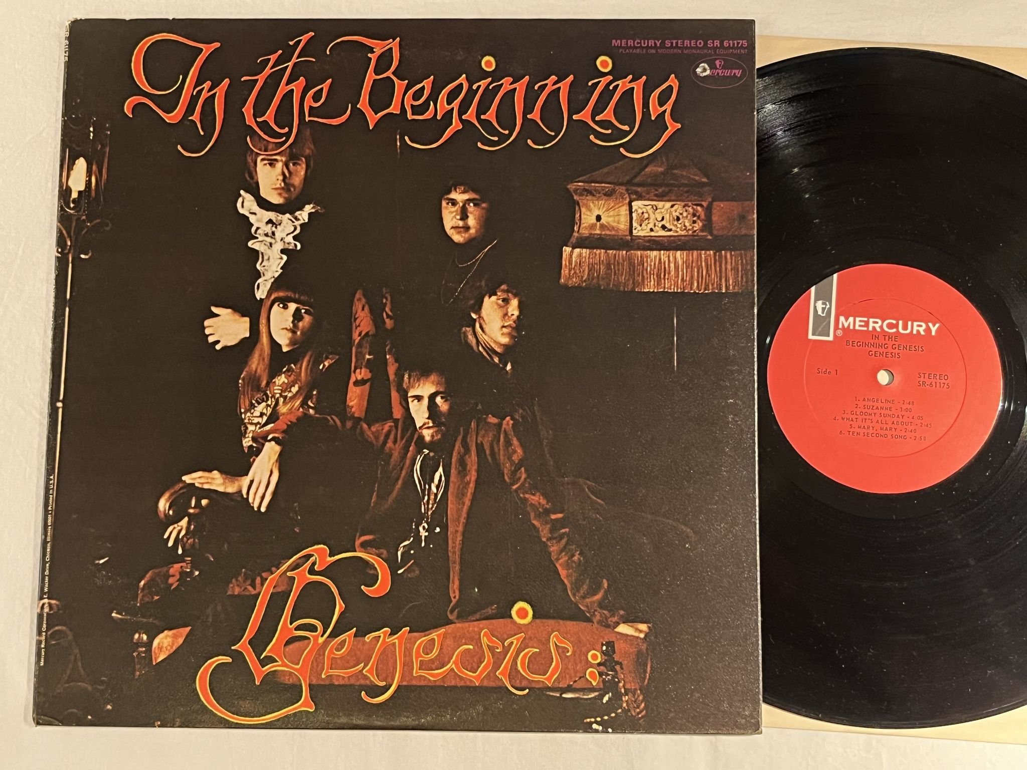Omslagsbild för skivan GENESIS in the beginning Genesis LP -68 US MERCURY SR-61175