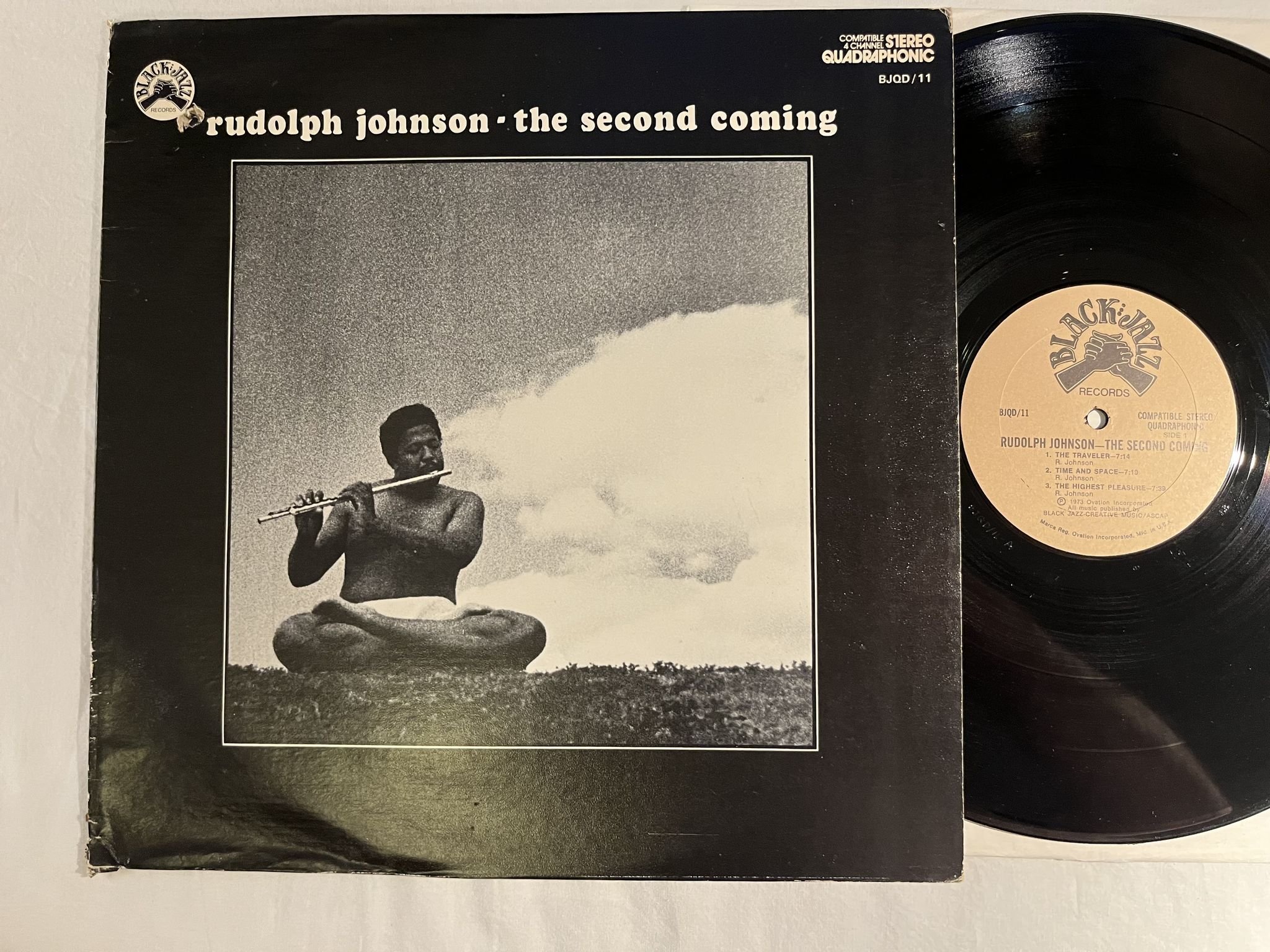 Omslagsbild för skivan RUDOLPH JOHNSON the second coming LP -73 US BLACK JAZZ BJQD 11 ** SOUL-JAZZ **