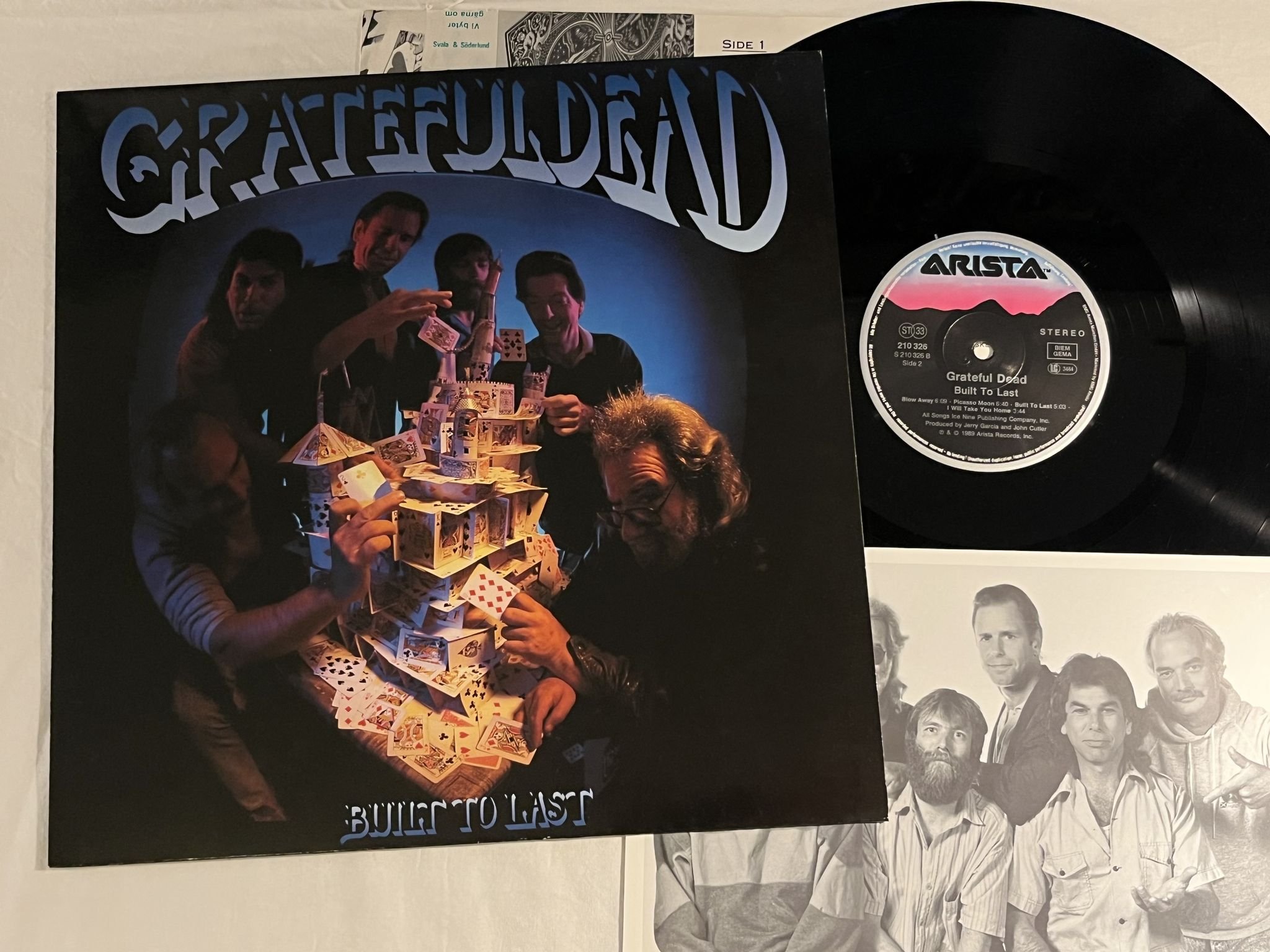 Omslagsbild för skivan GRATEFUL DEAD built to last LP -89 Ger ARISTA 210326
