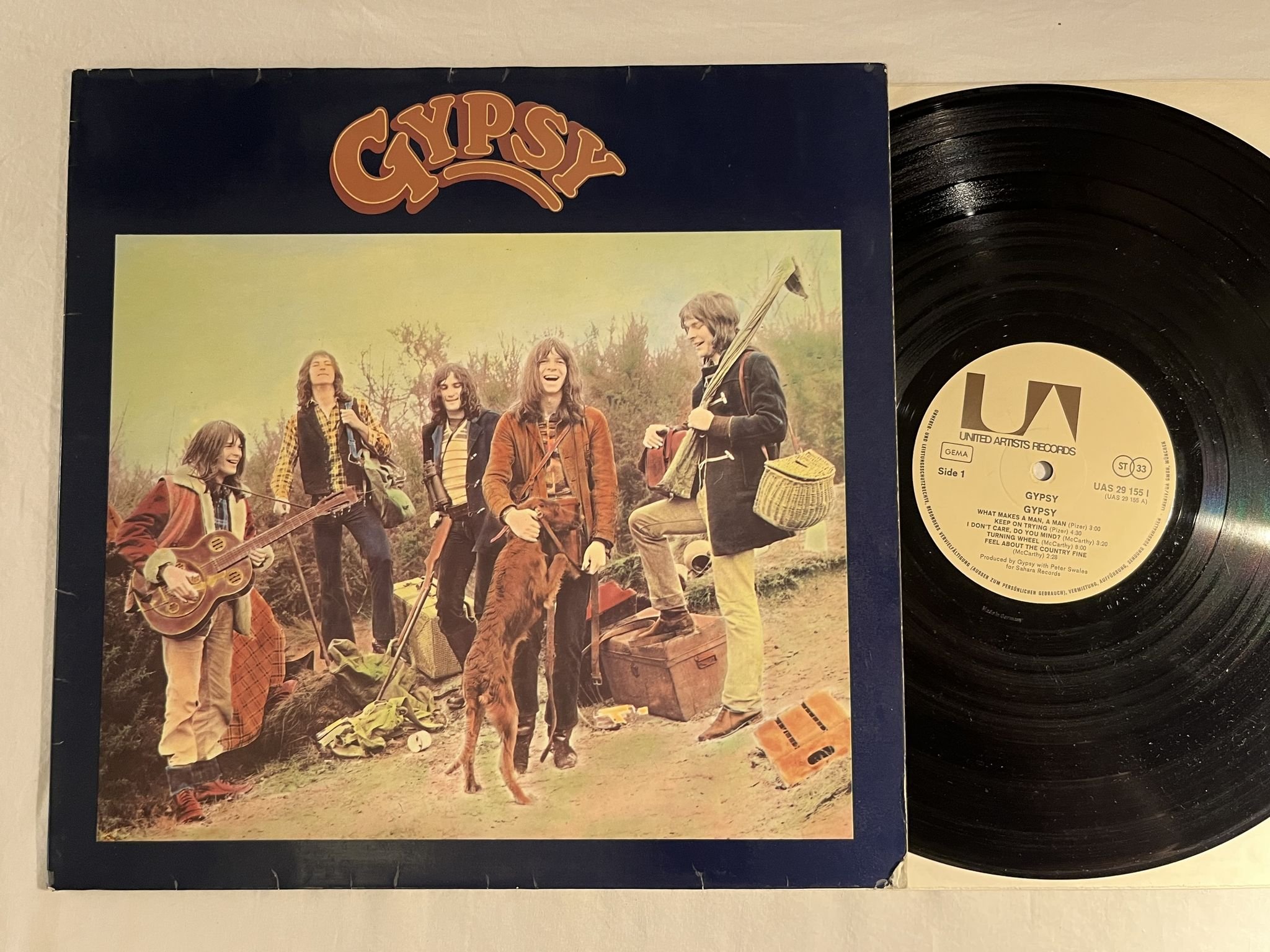 Omslagsbild för skivan GYPSY s/t LP -71 Ger UNITED ARTISTS UAS 29155 I