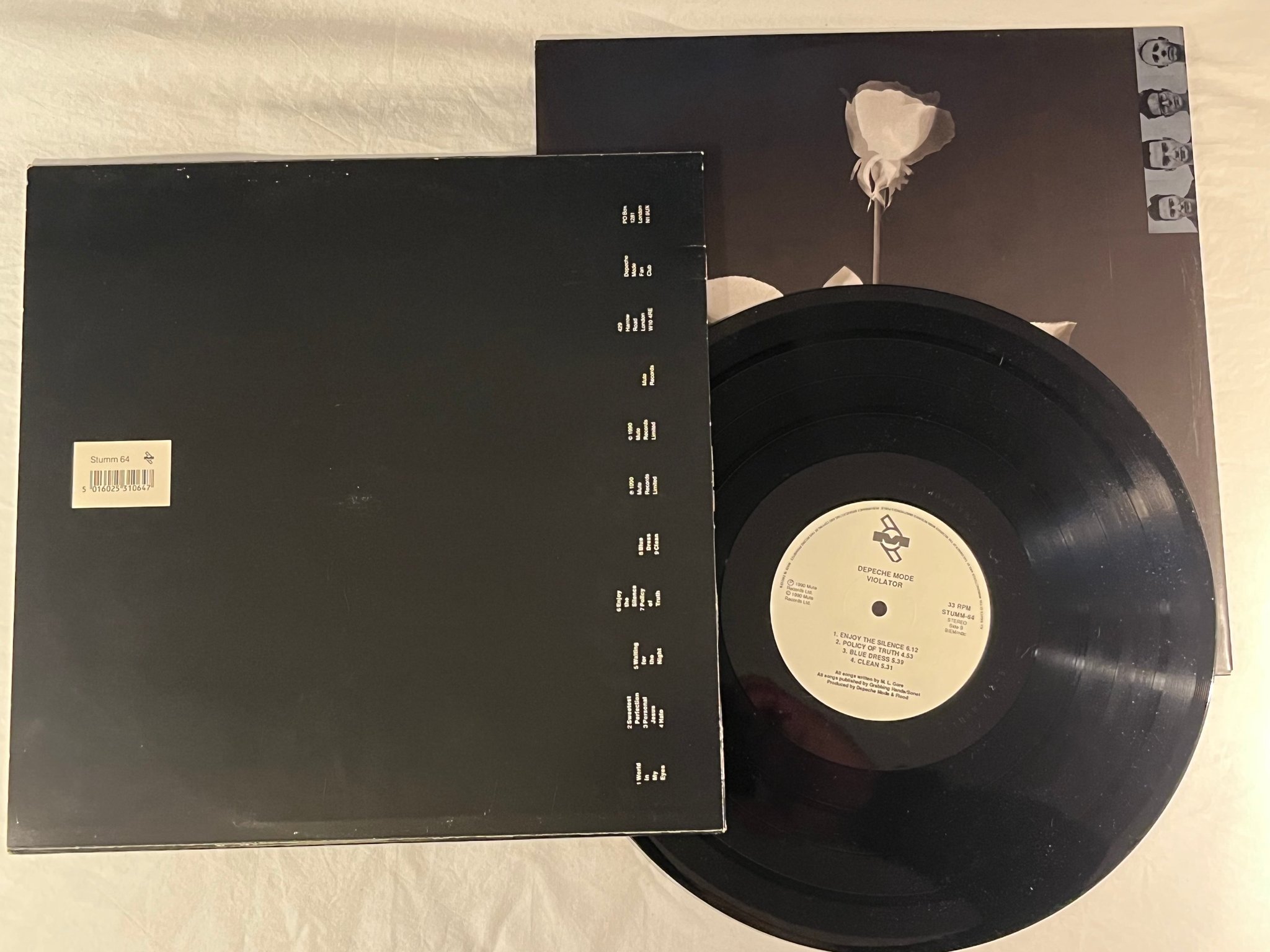 Omslagsbild för skivan DEPECHE MODE violator LP -90 ncb MUTE STUMM-64