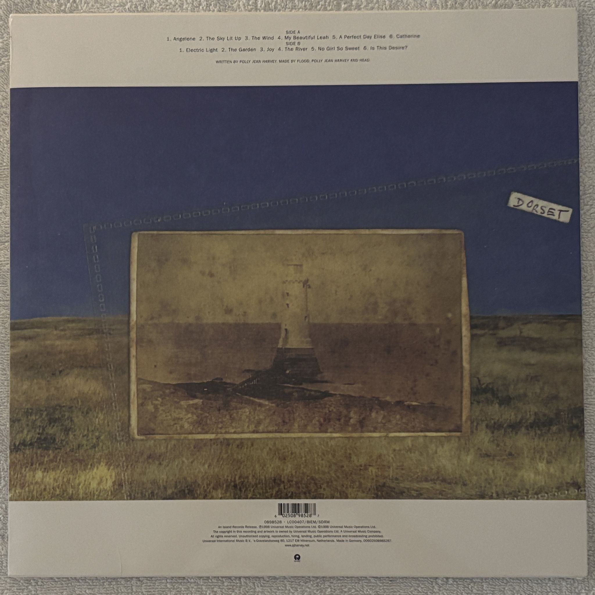 Omslagsbild för skivan P J HARVEY Is This Desire? LP Island Records – 0898528