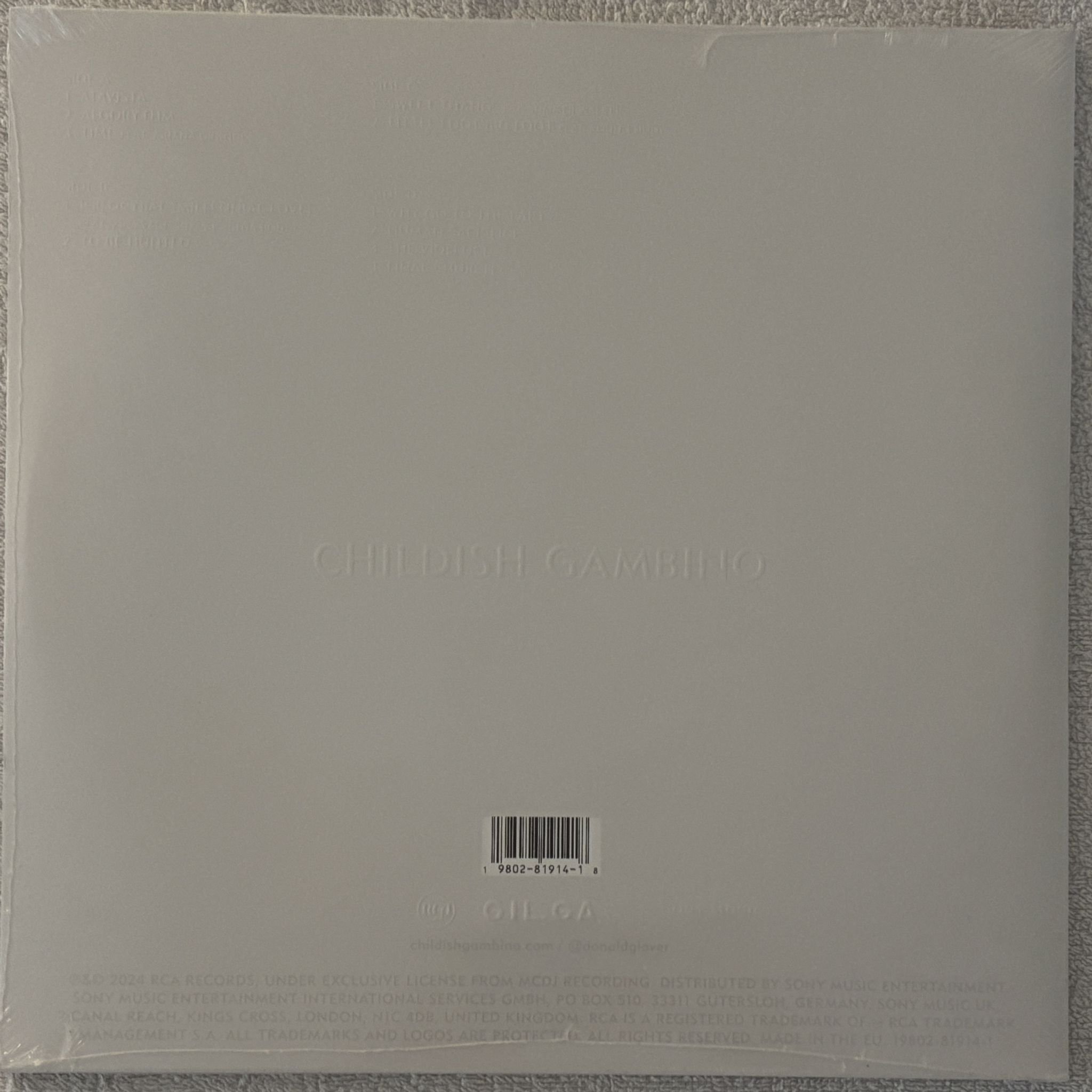 Omslagsbild för skivan CHILDISH GAMBINO Atavista 2xLP RCA 19802-81914-1