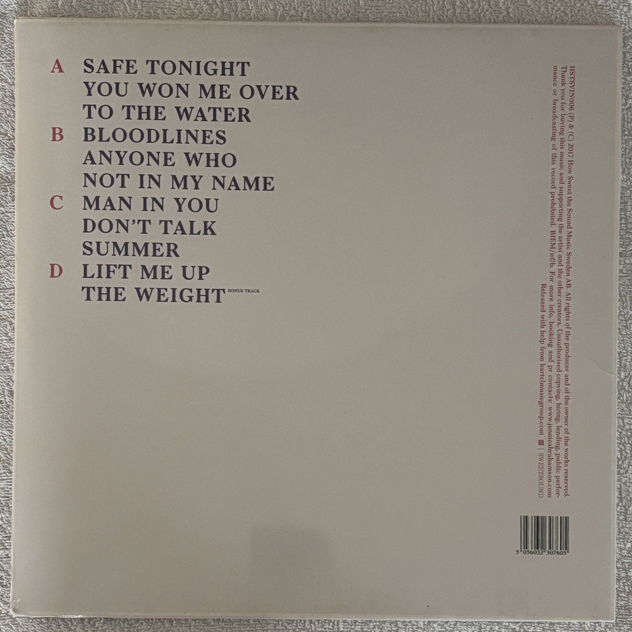 Omslagsbild för skivan JENNIE ABRAHAMSON Reverseries 2xLP HSTSVIN006