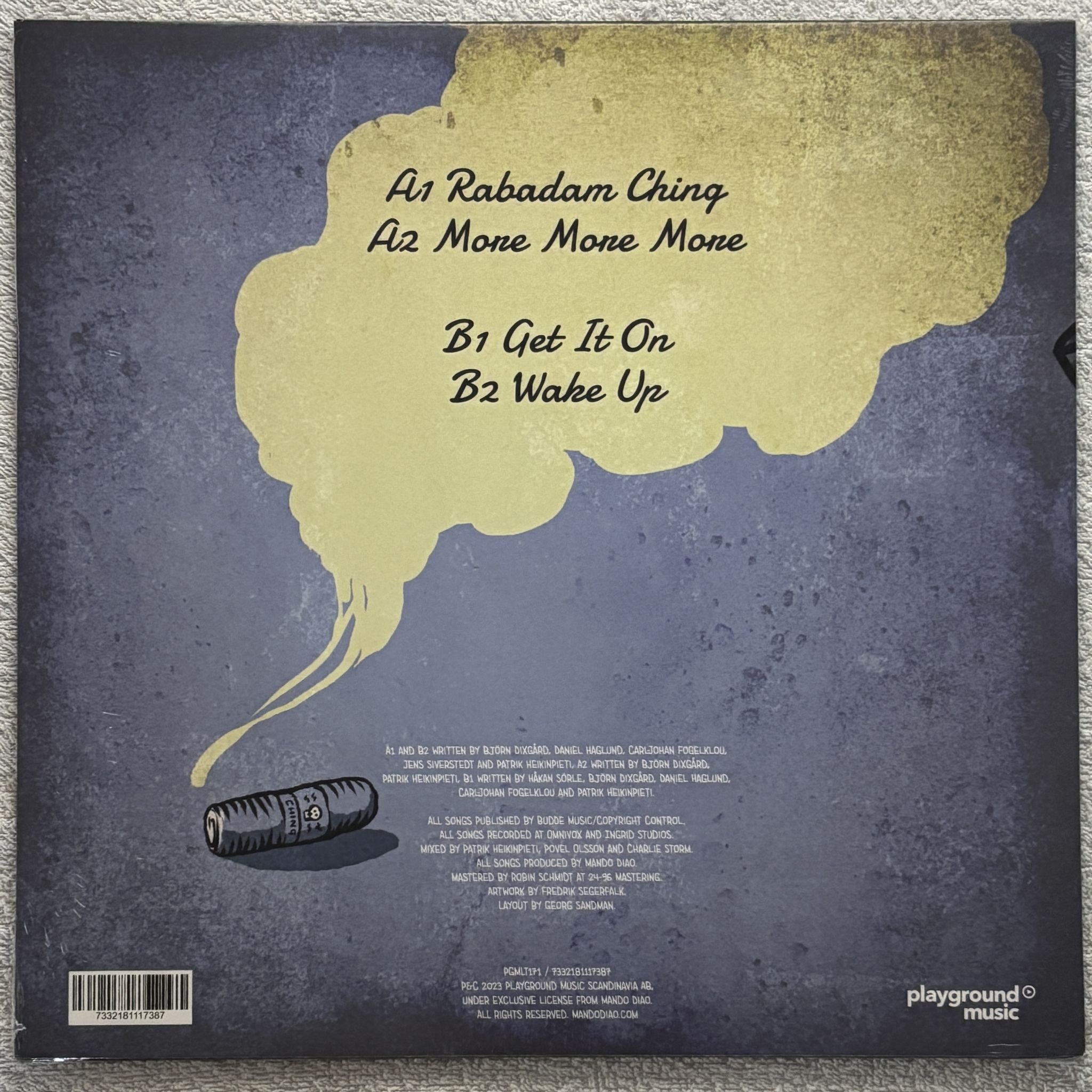 Omslagsbild för skivan MANDO DIAO Rabadam Ching Vol 3 LP Playground Music PGMLT171