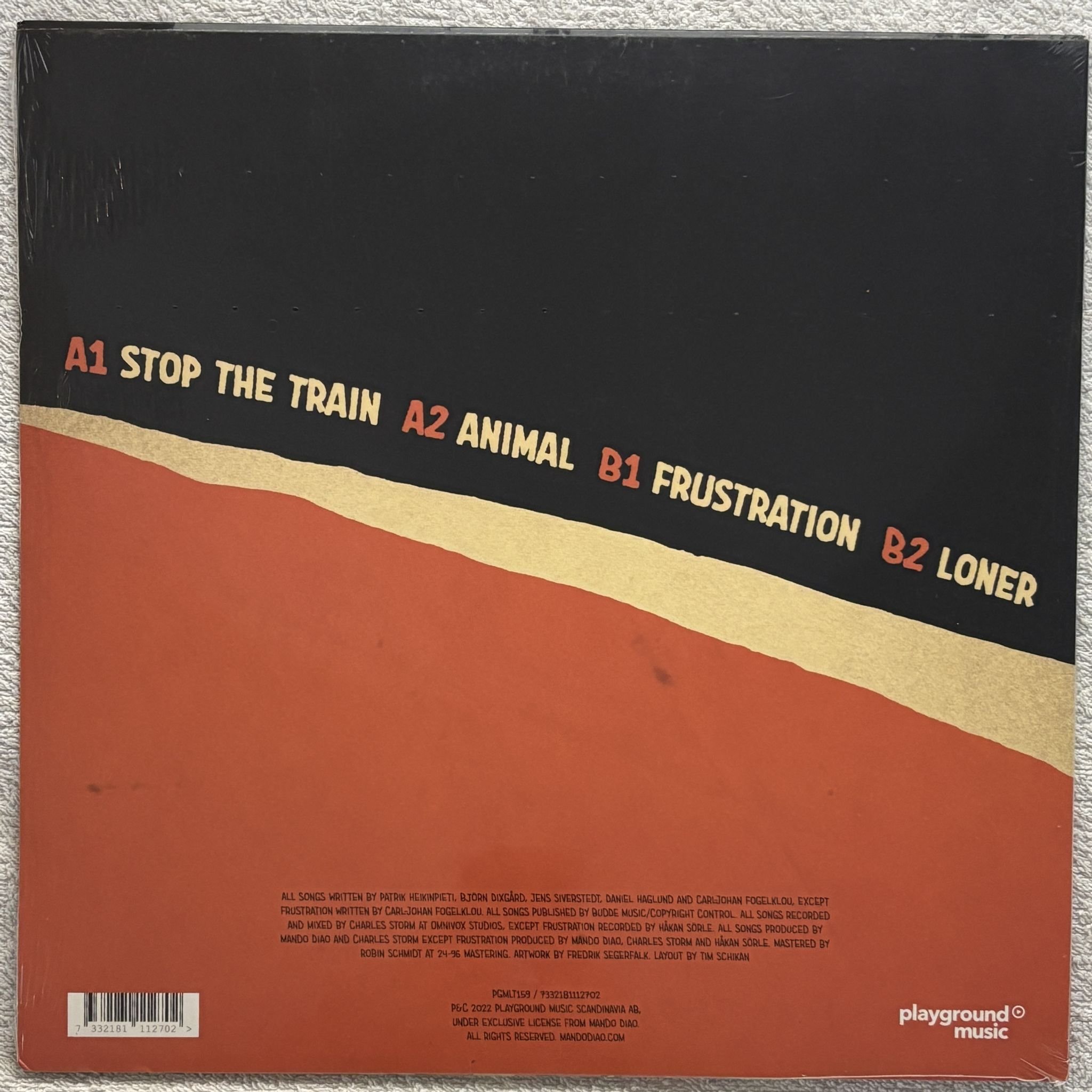 Omslagsbild för skivan MANDO DIAO Stop the train Vol 1 LP Playground Music PGMLT159