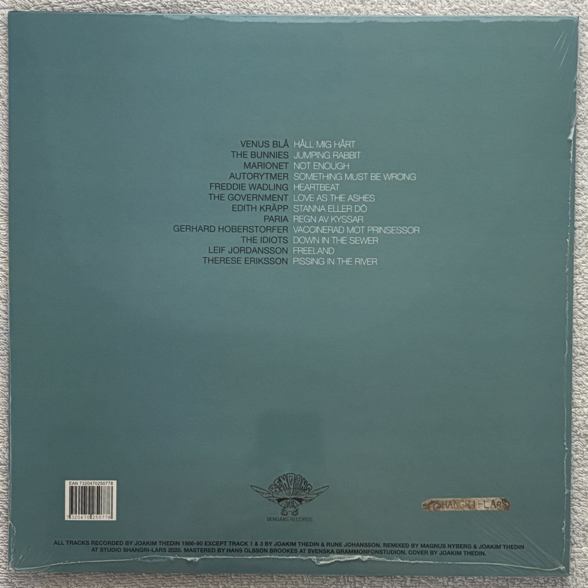 Omslagsbild för skivan VARIOUS Gothenburg Rare, demos, outtakes.. 1986-1990 LP Bengans – BENLP087