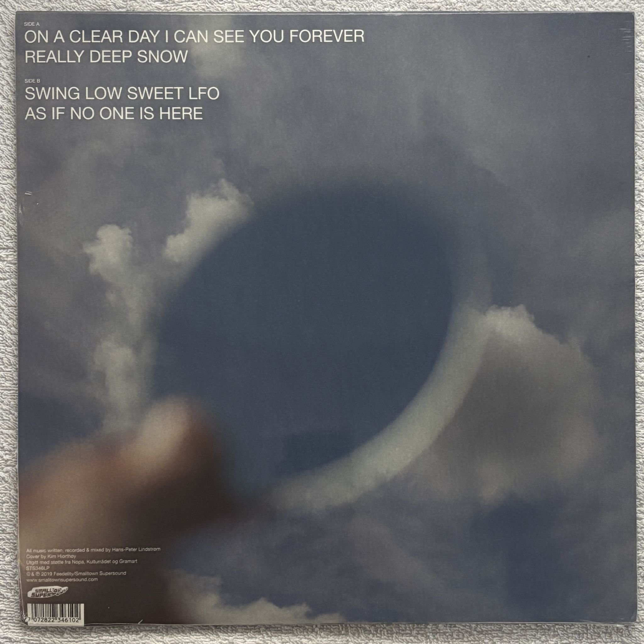 Omslagsbild för skivan LINDSTROM On A Clear Day I Can See You Forever LP Smalltown Supersound STS346LP