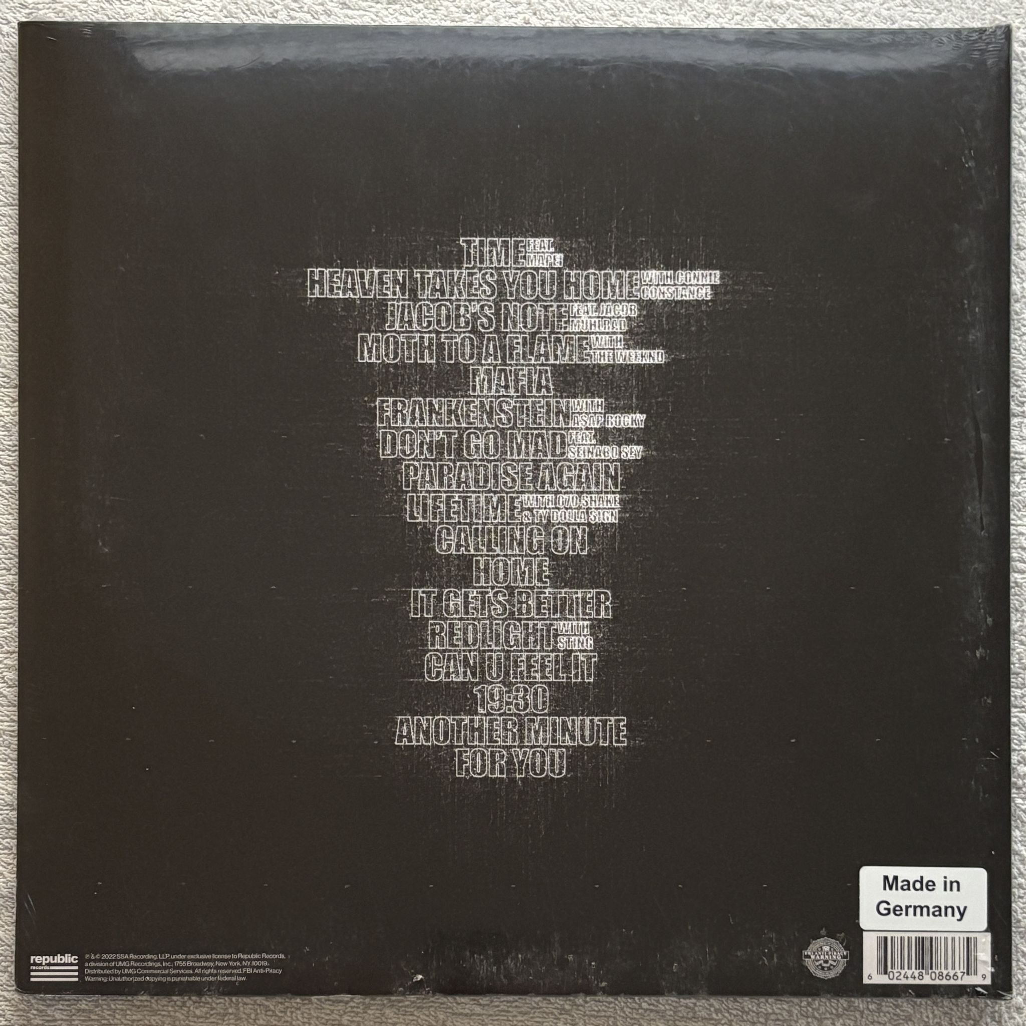 Omslagsbild för skivan SWEDISH HOUSE MAFIA paradise again 2xLP Republic Records B0036232-01