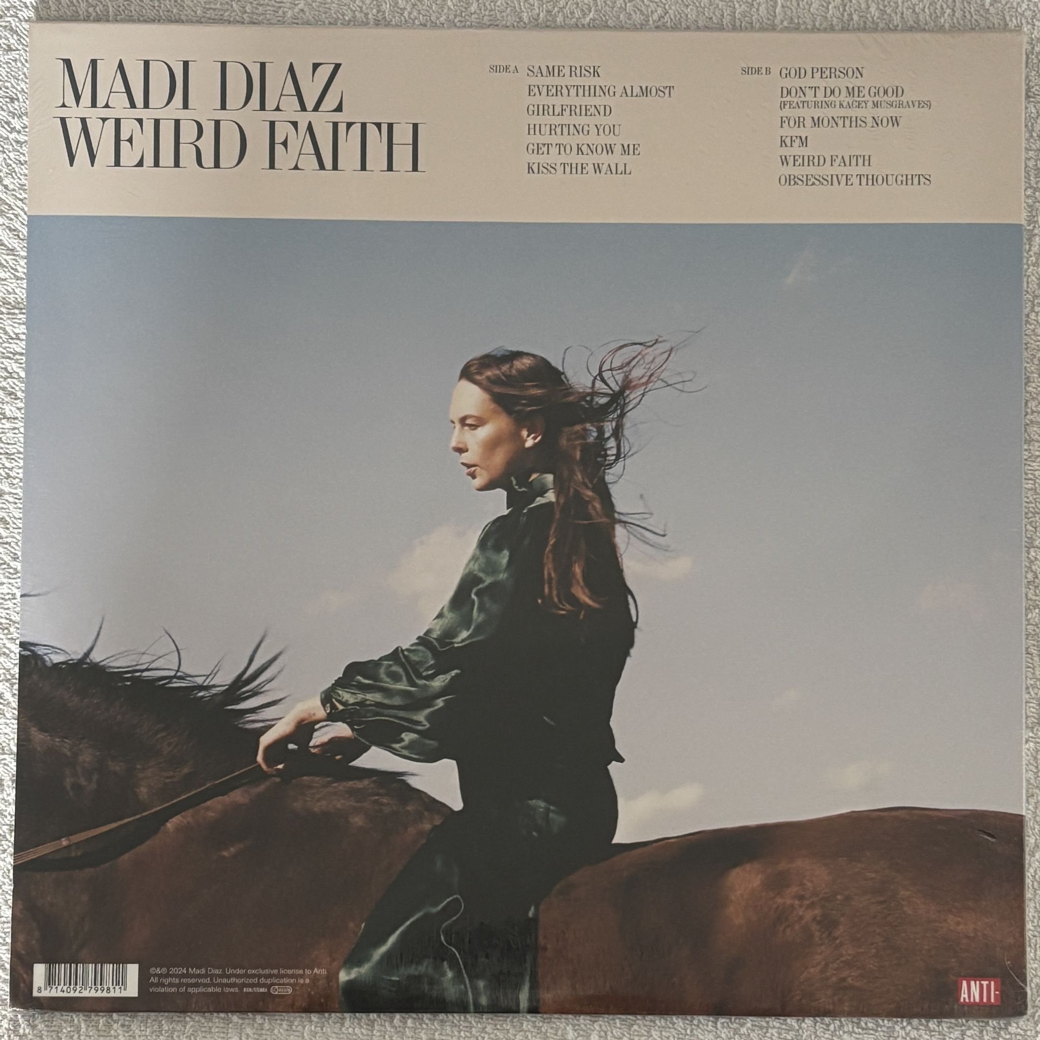 Omslagsbild för skivan MADI DIAZ Wierd Faith LP Anti- 7998-1