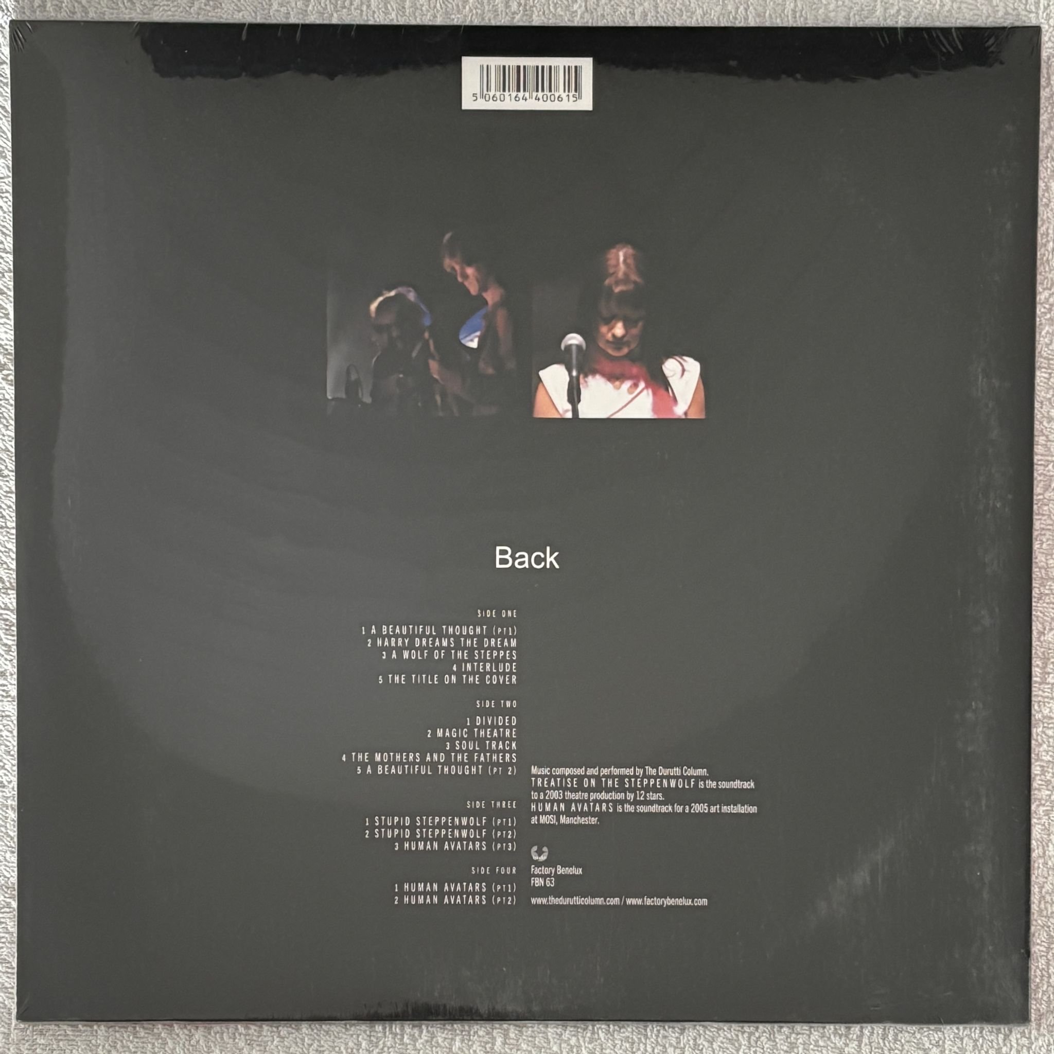 Omslagsbild för skivan THE DURUTTI COLUMN treatise on the steppenwolf... 2xLP Factory Benelux FBN 63