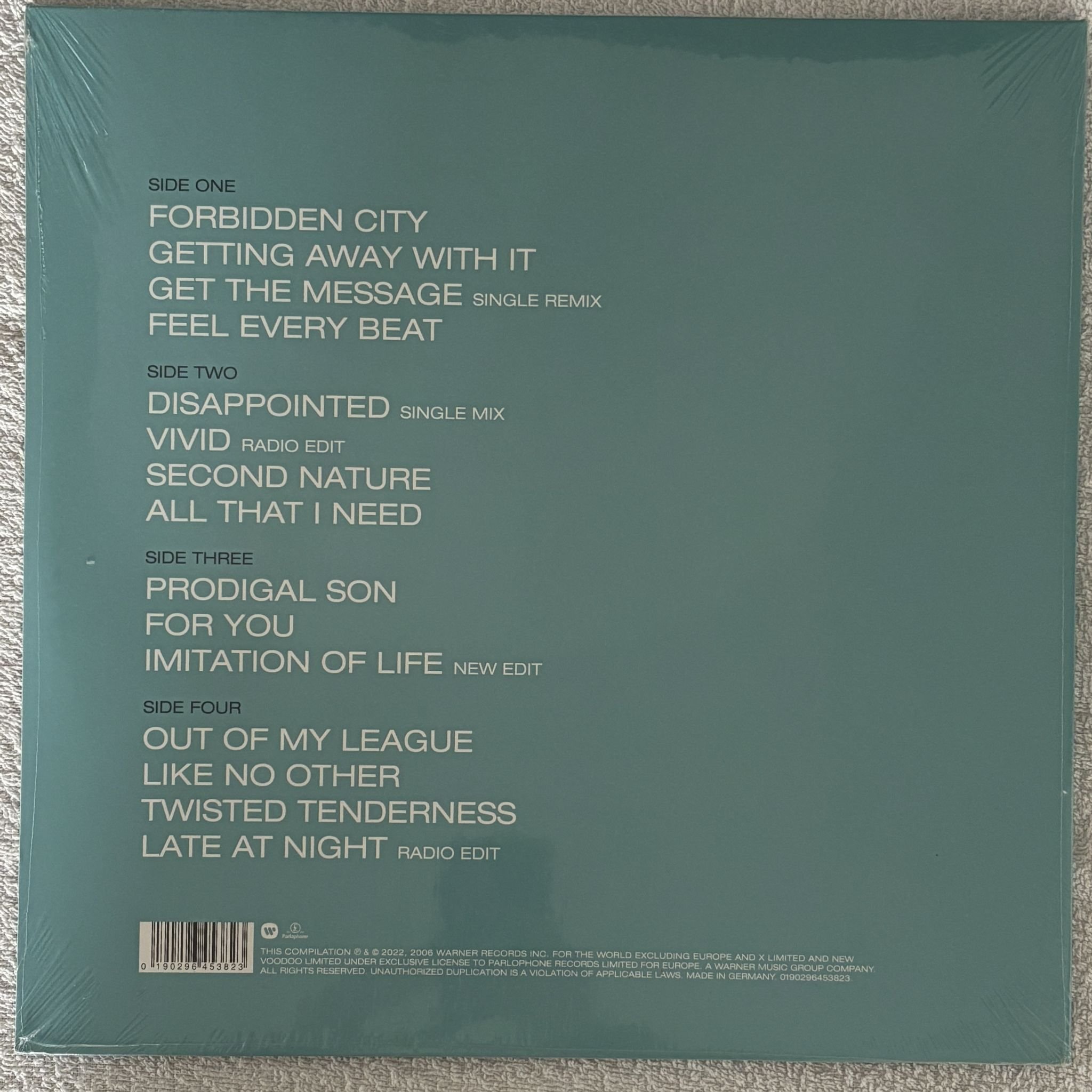 Omslagsbild för skivan ELECTRONIC get the message the best of electronic 2xLP 0190296453823