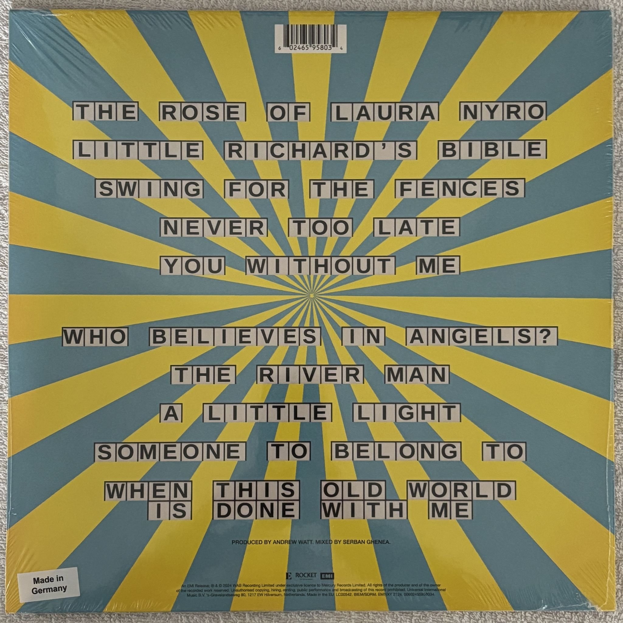 Omslagsbild för skivan ELTON JOHN & BRANDI CARLILE who believes in angels? LP EMIVXY 2124