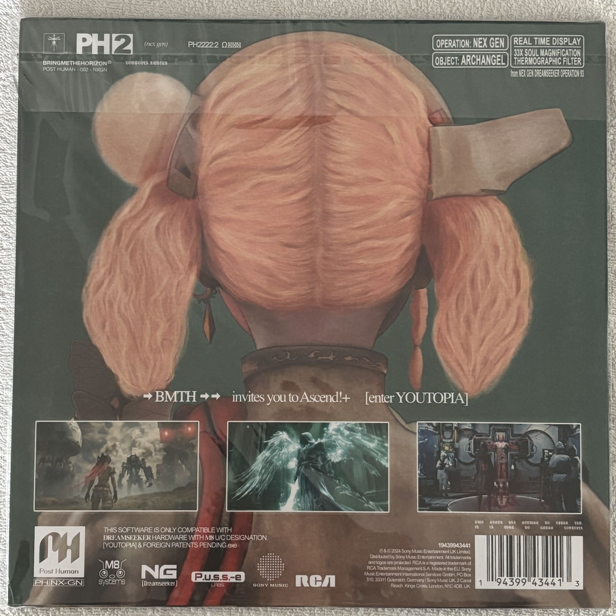 Omslagsbild för skivan BRING ME THE HORIZON post human: nex gen 2xLP RCA 19439943441