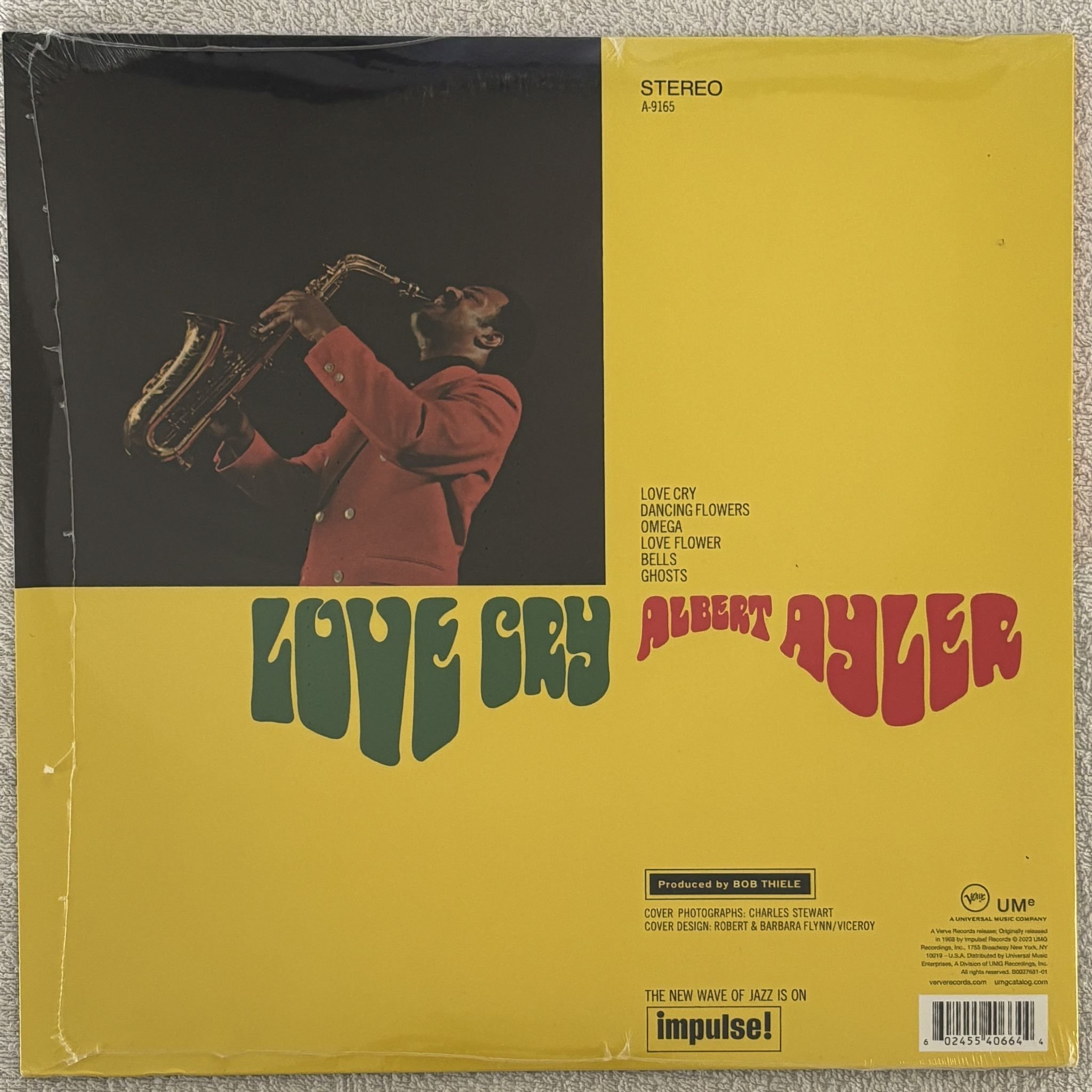 Omslagsbild för skivan ALBERT AYLER Love cry LP Impulse! B0037681-01