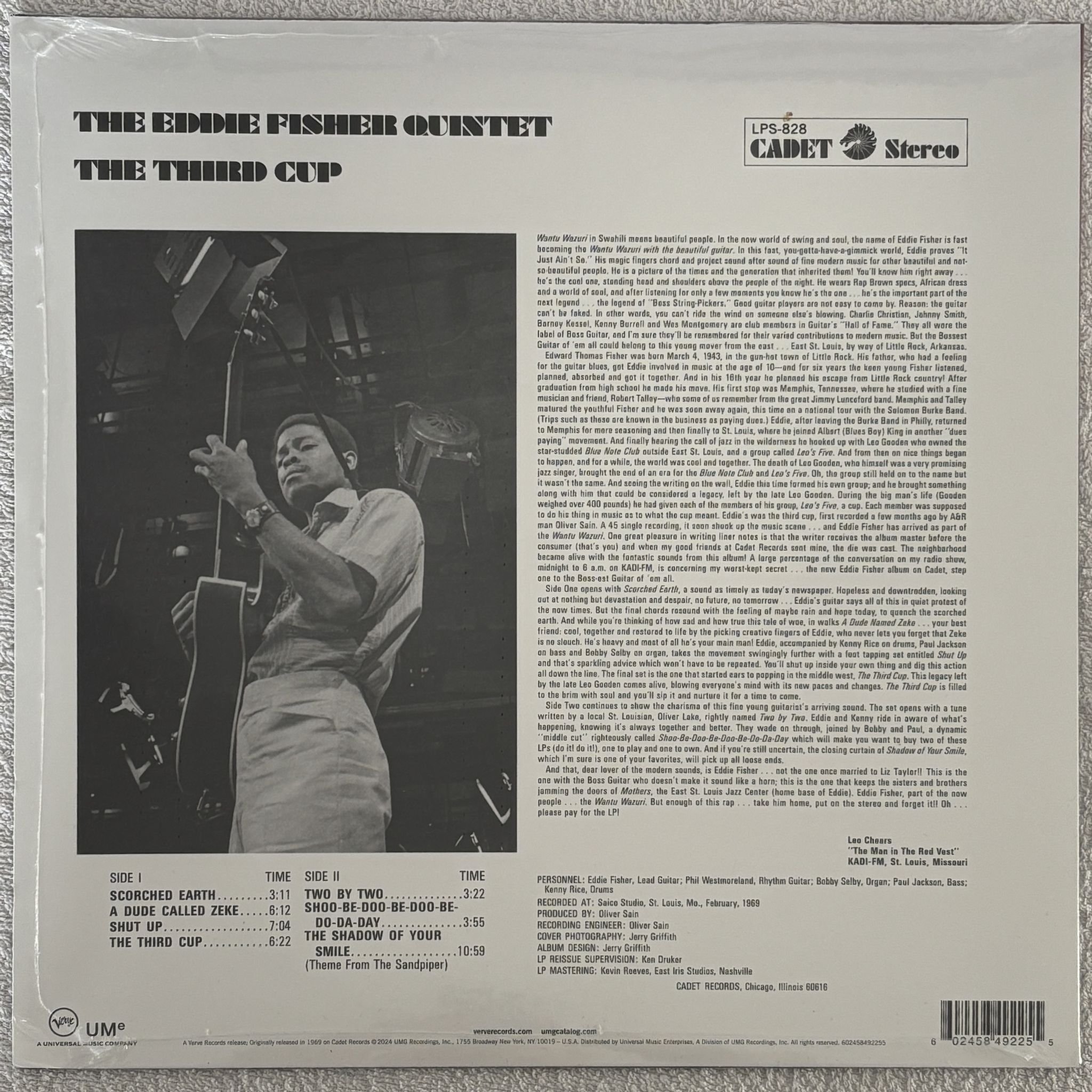 Omslagsbild för skivan THE EDDIE FISHER QUINTET The Third Cup LP Cadet LPS-828
