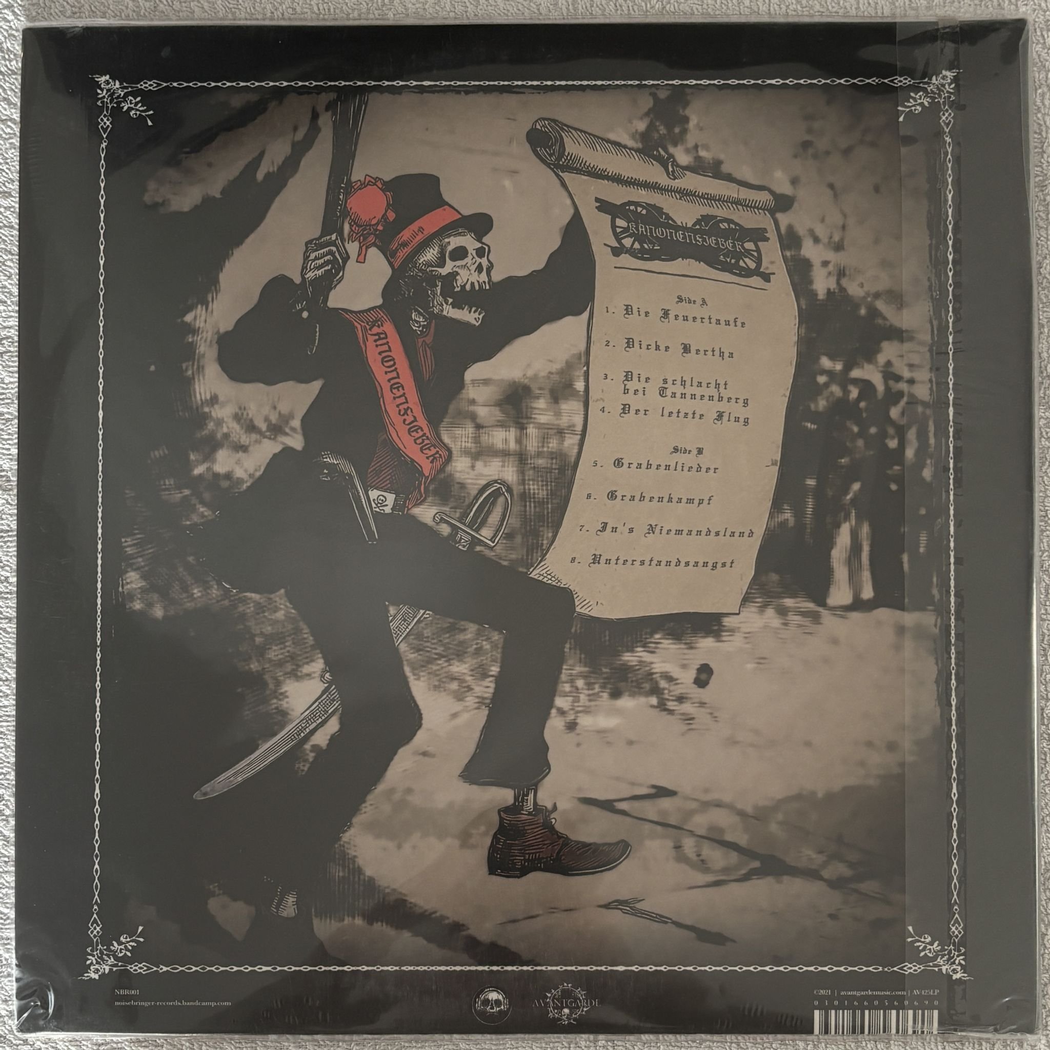 Omslagsbild för skivan KANONENFIEBER Menschenmühle LP Avantgarde Music AV425LP