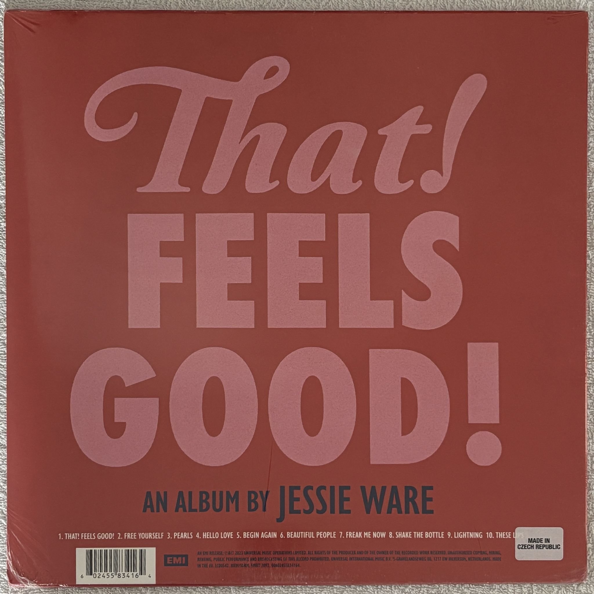 Omslagsbild för skivan JESSIE WARE That! Feels good! LP EMI EMIVZ 2092