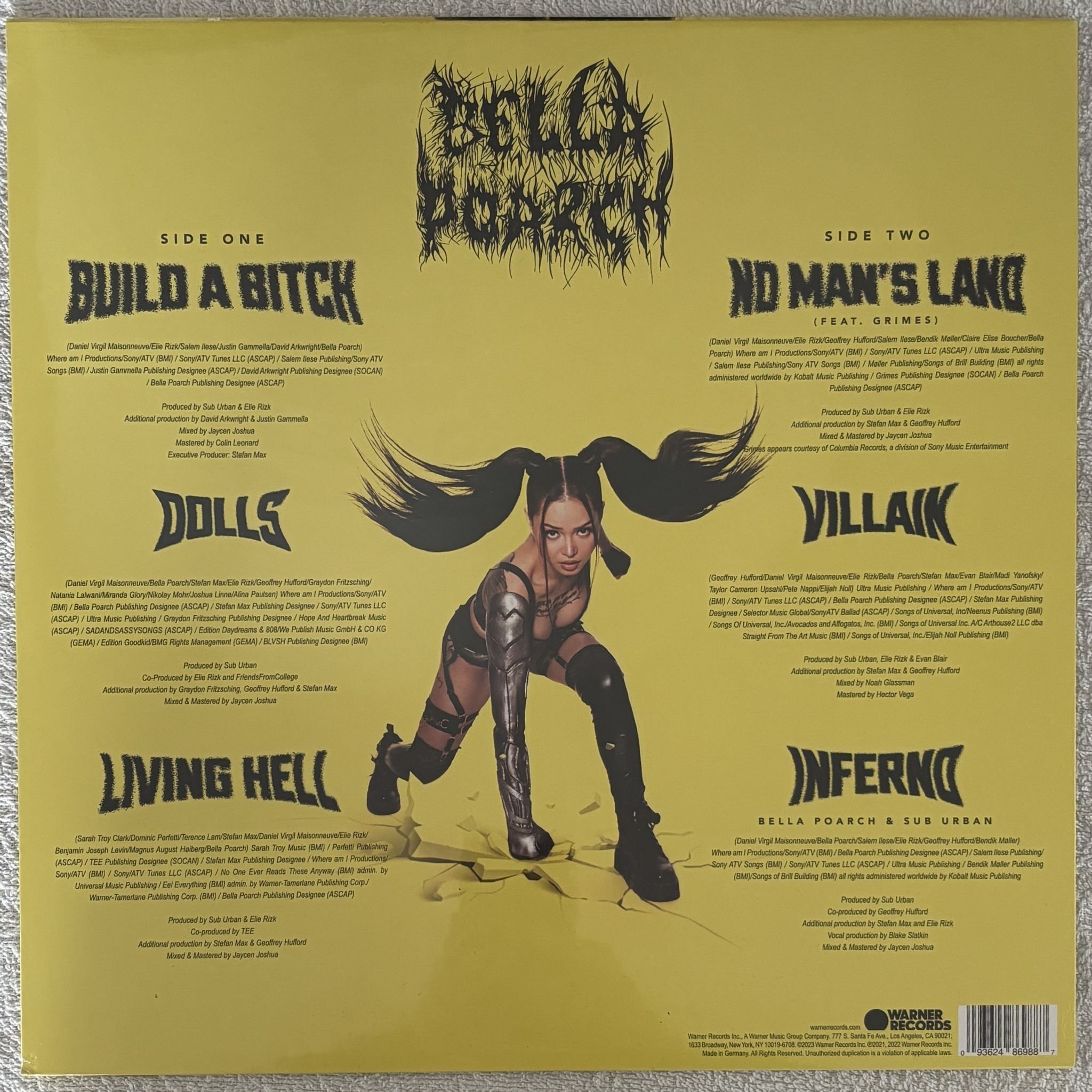 Omslagsbild för skivan BELLA POARCH Dolls LP Warner Records 093624869887