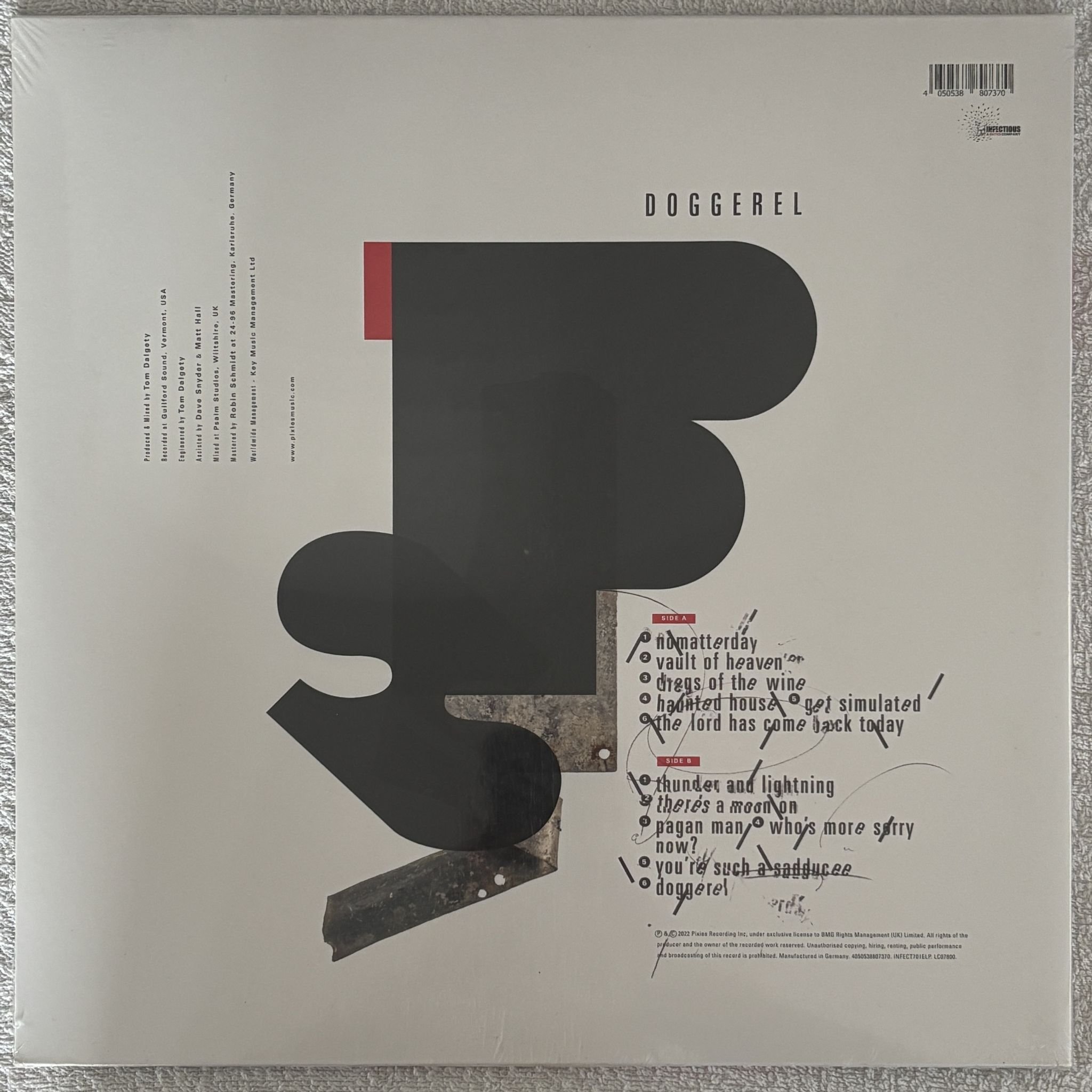 Omslagsbild för skivan PIXIES Doggerel LP Infectious Music INFECT701ELP