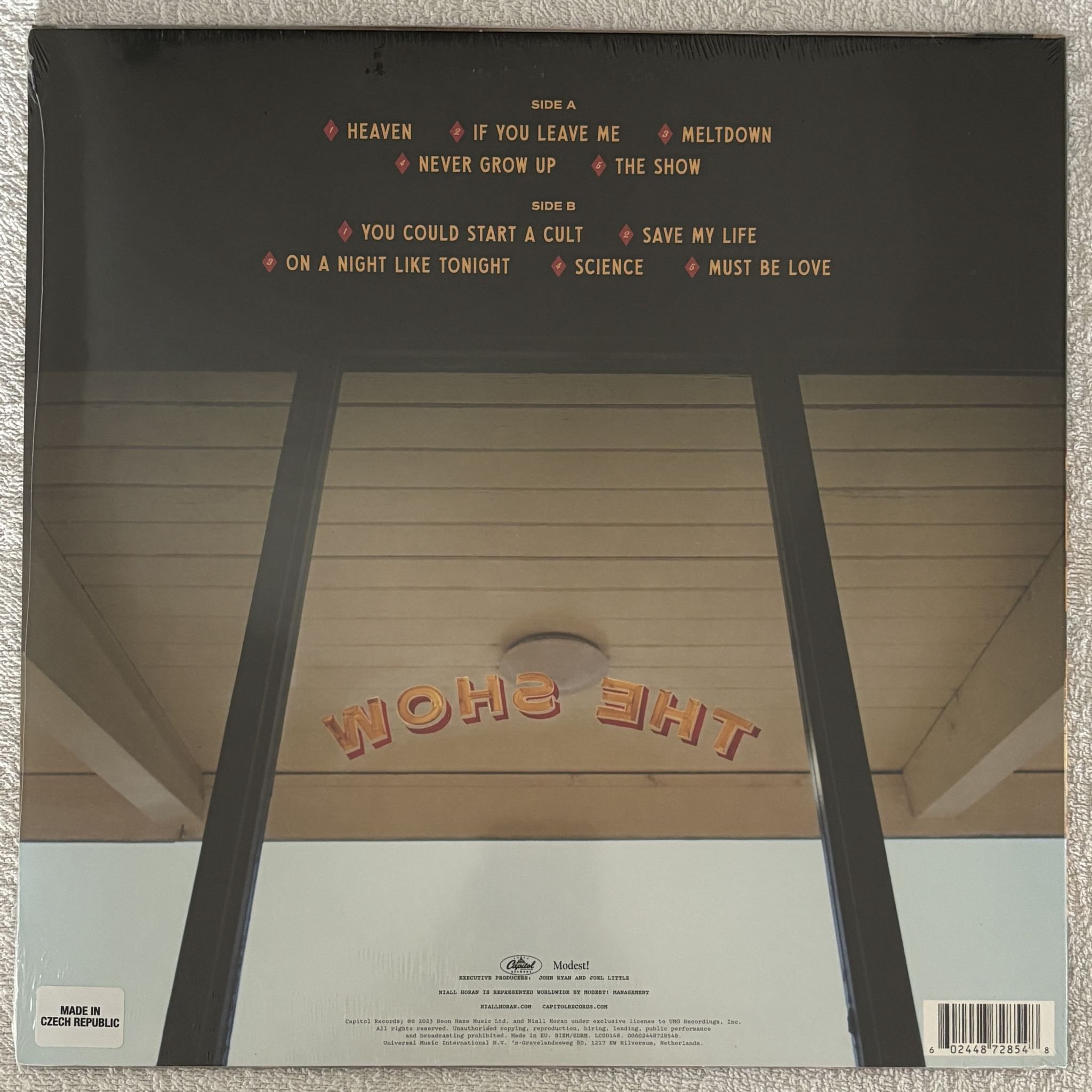 Omslagsbild för skivan NIALL HORAN The Show LP Capitol records 602448728548