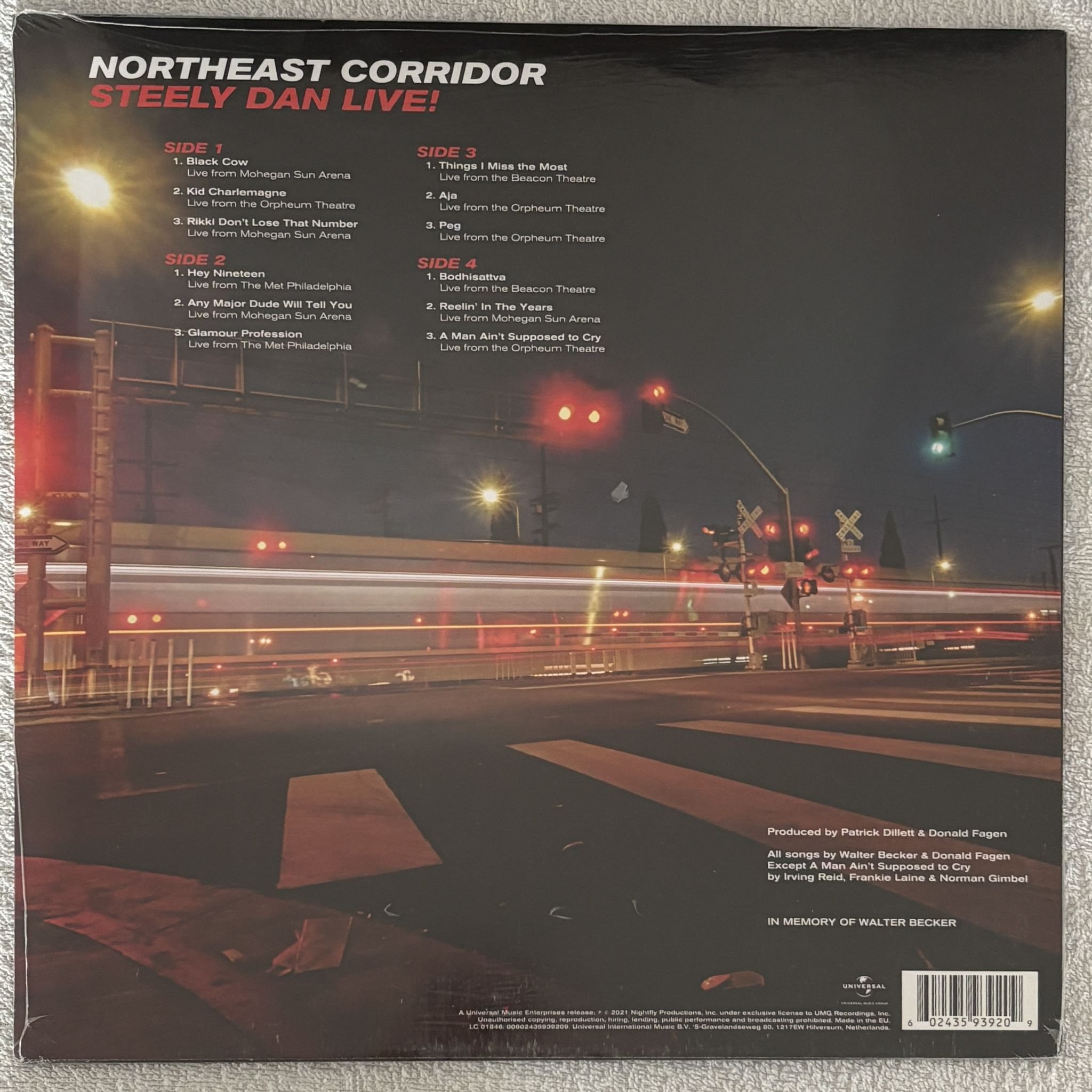 Omslagsbild för skivan STEELY DAN Northeast Corridor: Steely Dan Live! 2xLP 00602435939209