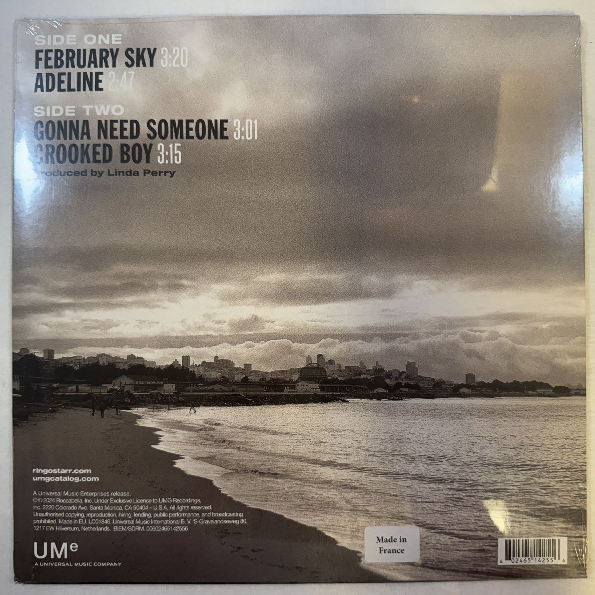 Omslagsbild för skivan RINGO STARR crooked boy LP -2024 UMe – 602465142556