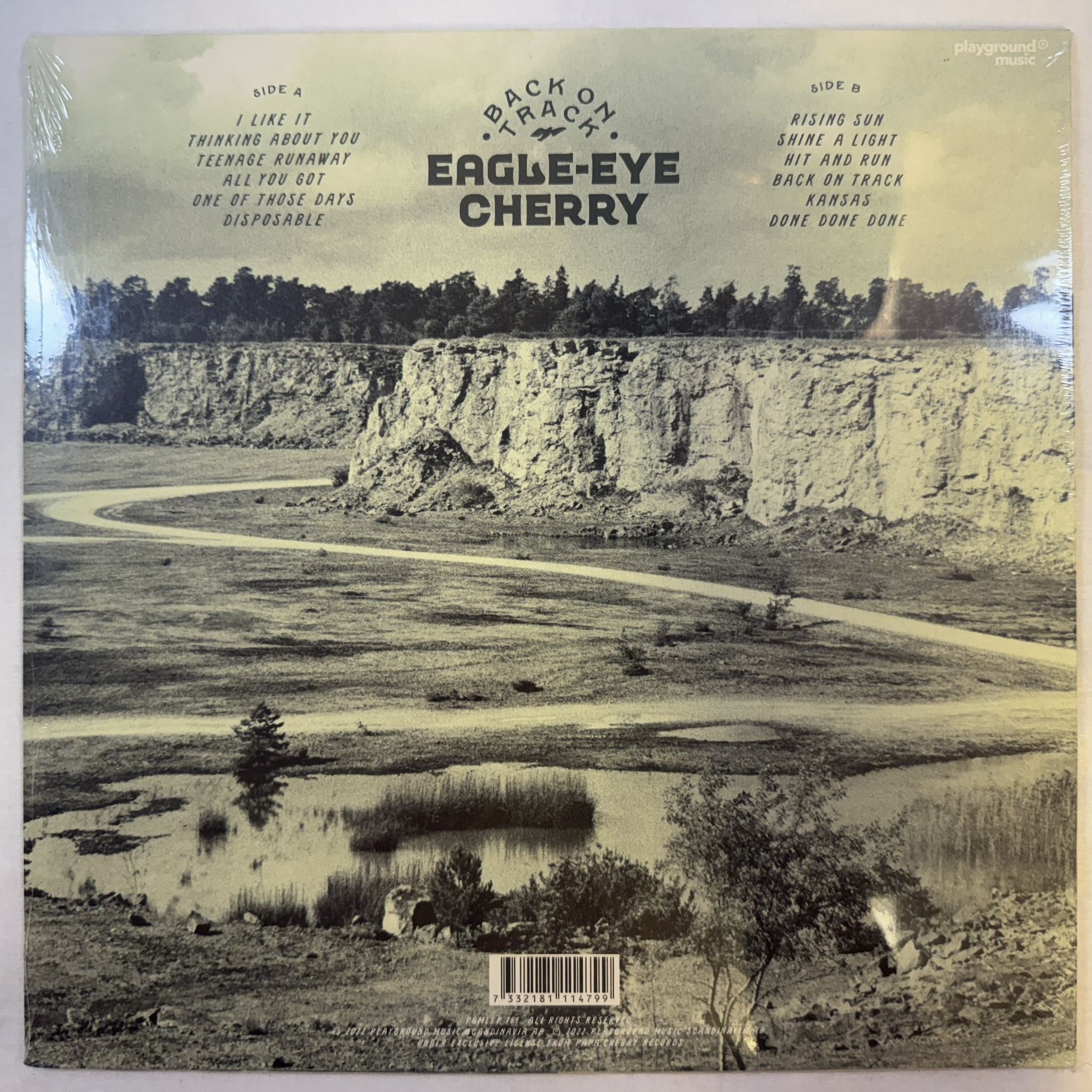 Omslagsbild för skivan EAGLE-EYE CHERRY back on track LP -2023 Playground Music – PGMLLP 164