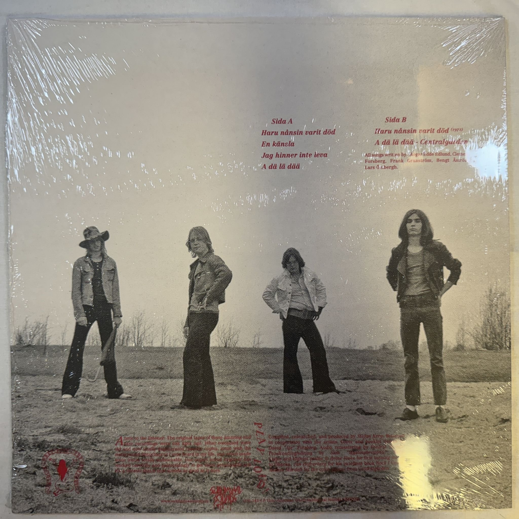 Omslagsbild för skivan ÖBACKA SÅGVÄRCK haru nånsin varit död LP -2023 Subliminal Sounds – SUB-148-LP