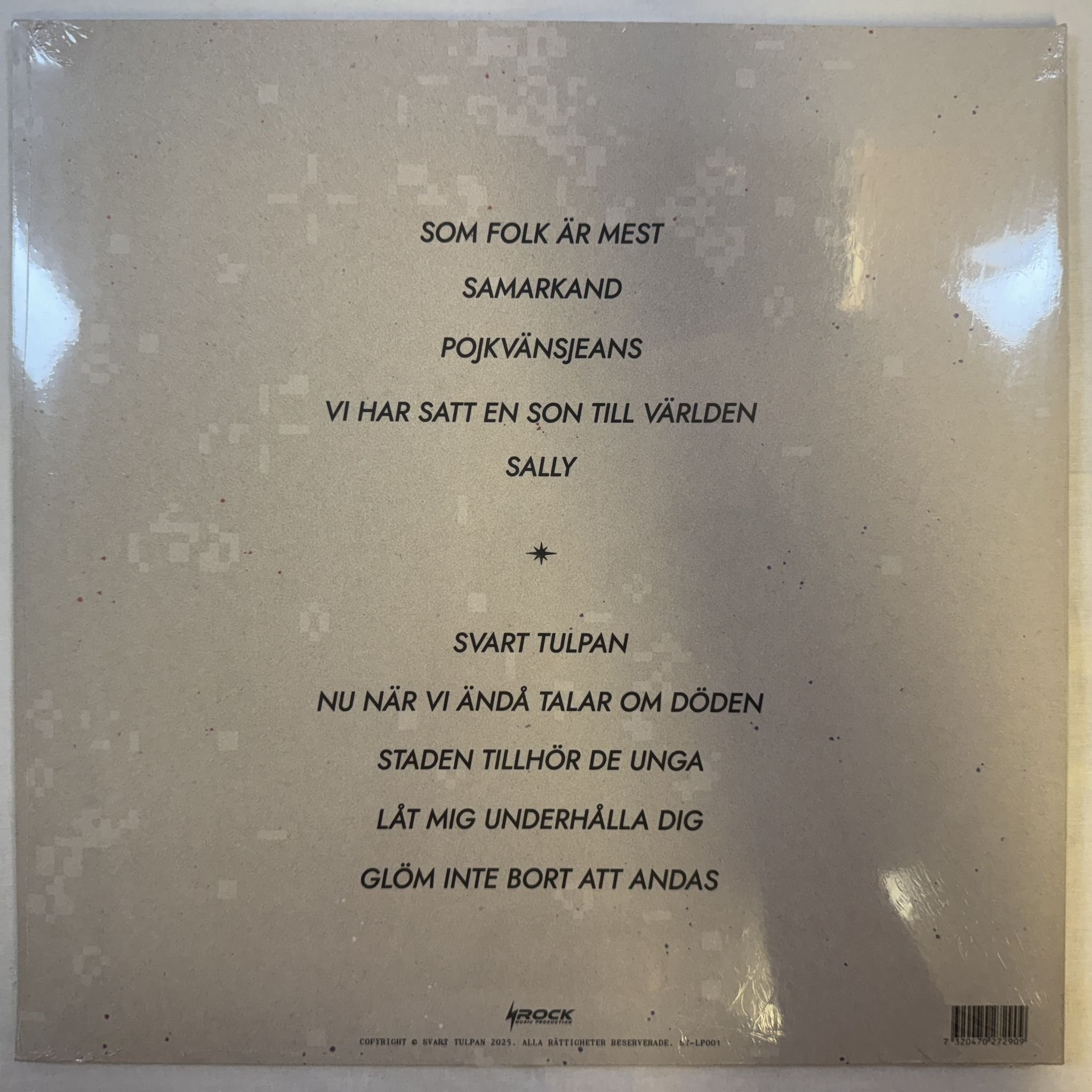 Omslagsbild för skivan SVART TULPAN svart tulpan LP -2025 S-Rock Music Production – ST-LP001