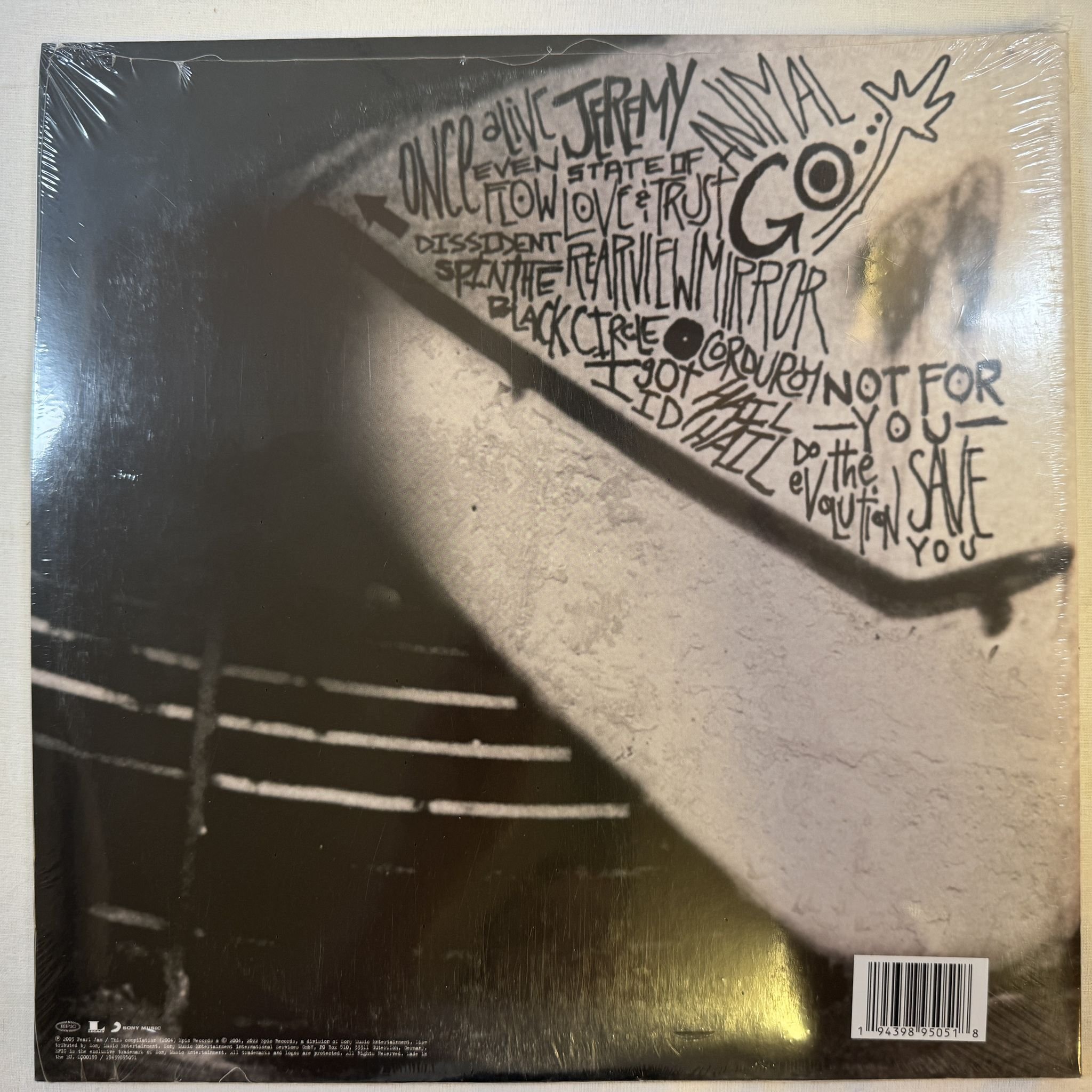 Omslagsbild för skivan PEARL JAM rearviewmirror 2XLP -2022 Epic – 19439895051