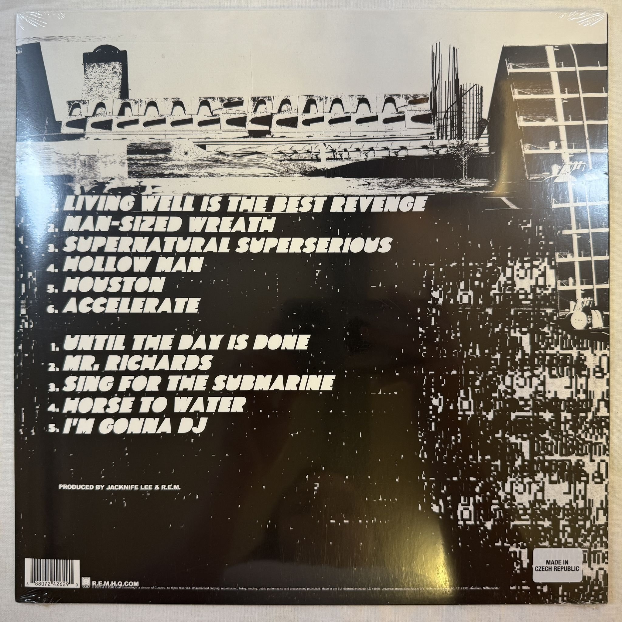 Omslagsbild för skivan R.E.M. Accelerate LP -2023 Craft Recordings – CR00550