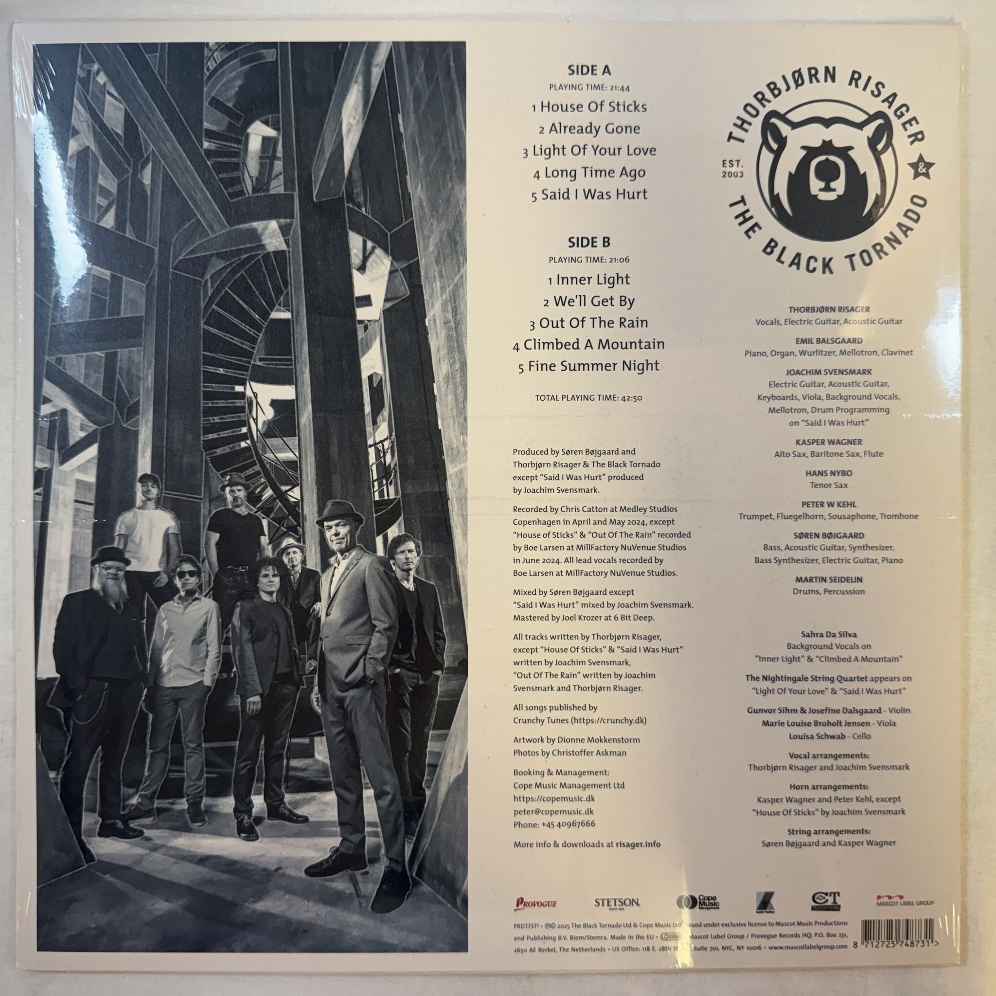 Omslagsbild för skivan THORBJORN RISAGER & THE BLACK TORNADO house of ticks LP -2025 PRD77371