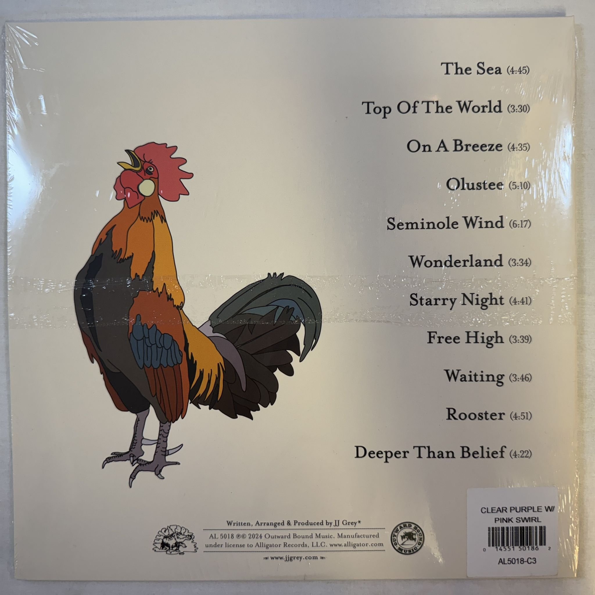 Omslagsbild för skivan JJ GREY & MOFRO olustee LP -2024 Alligator Records – AL 5018