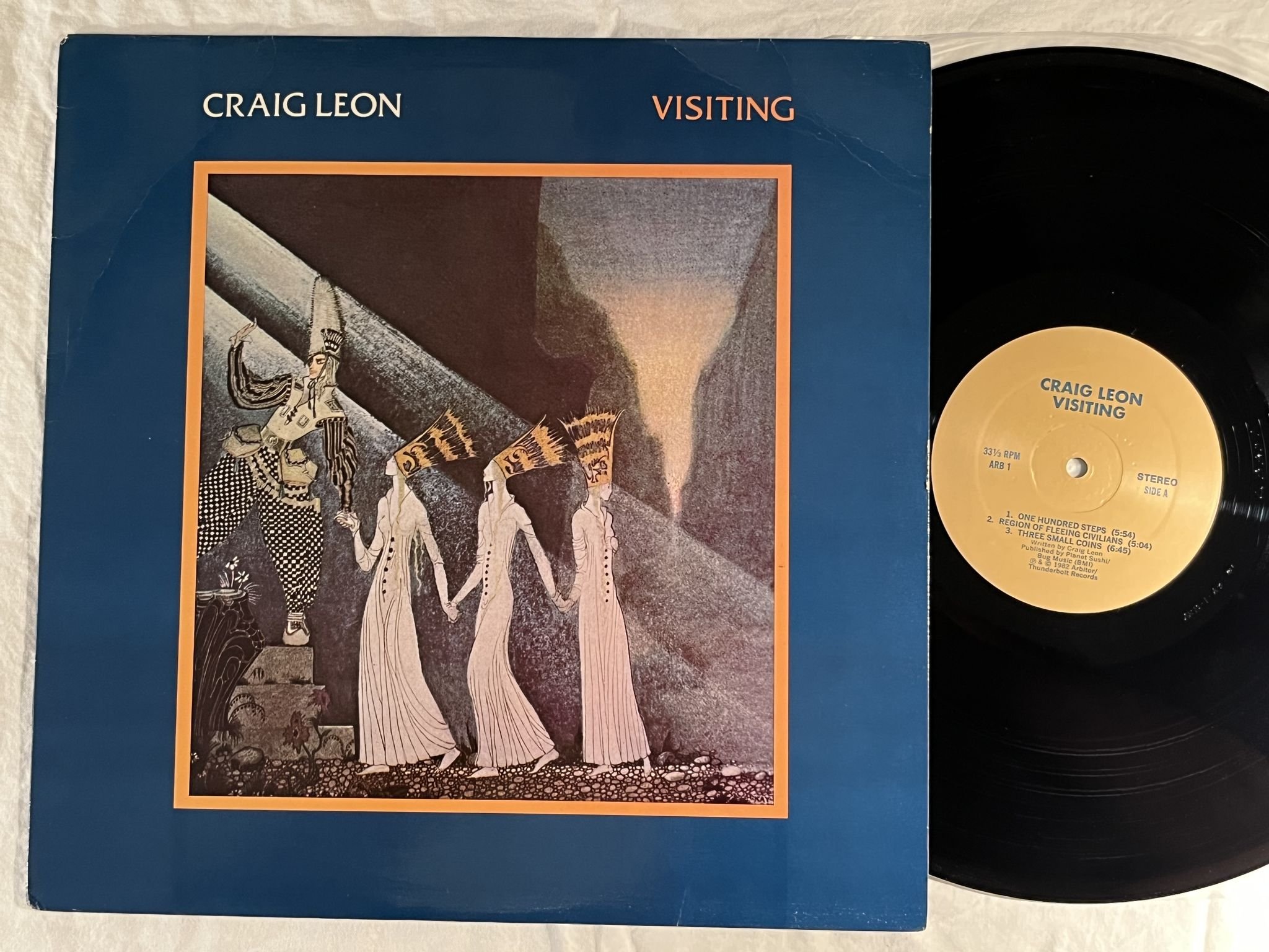 Omslagsbild för skivan CRAIG LEON visiting LP -82 US ARBITOR ARB 1 *** LEFTFIELD / AMBIENT ***