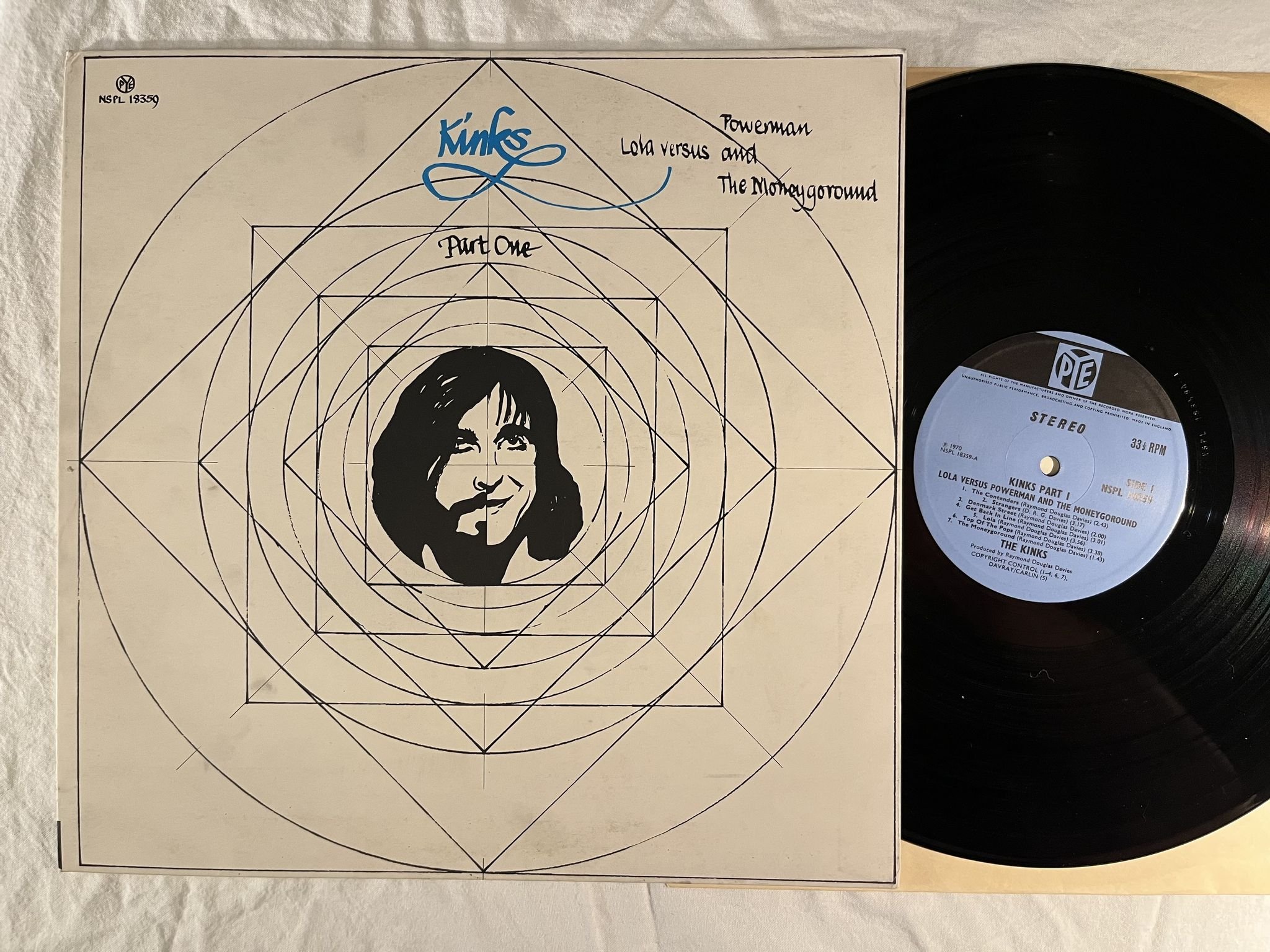 Omslagsbild för skivan THE KINKS part I LP -70 UK PYE NSPL 18359