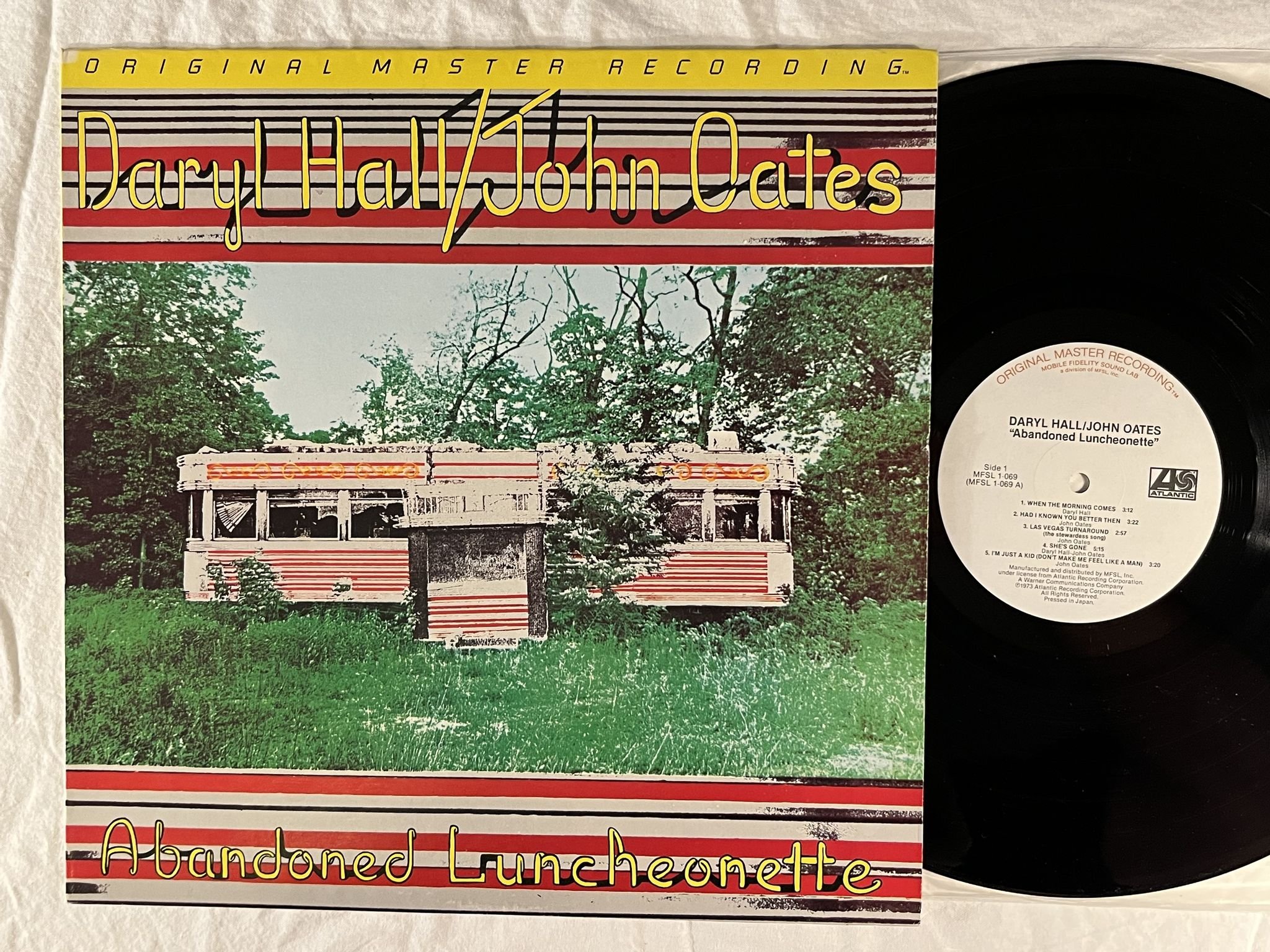 Omslagsbild för skivan DARYL HALL / JOHN OATES abandoned luncheonette LP MFSL 1-069 ** AUDIOPHILE ***