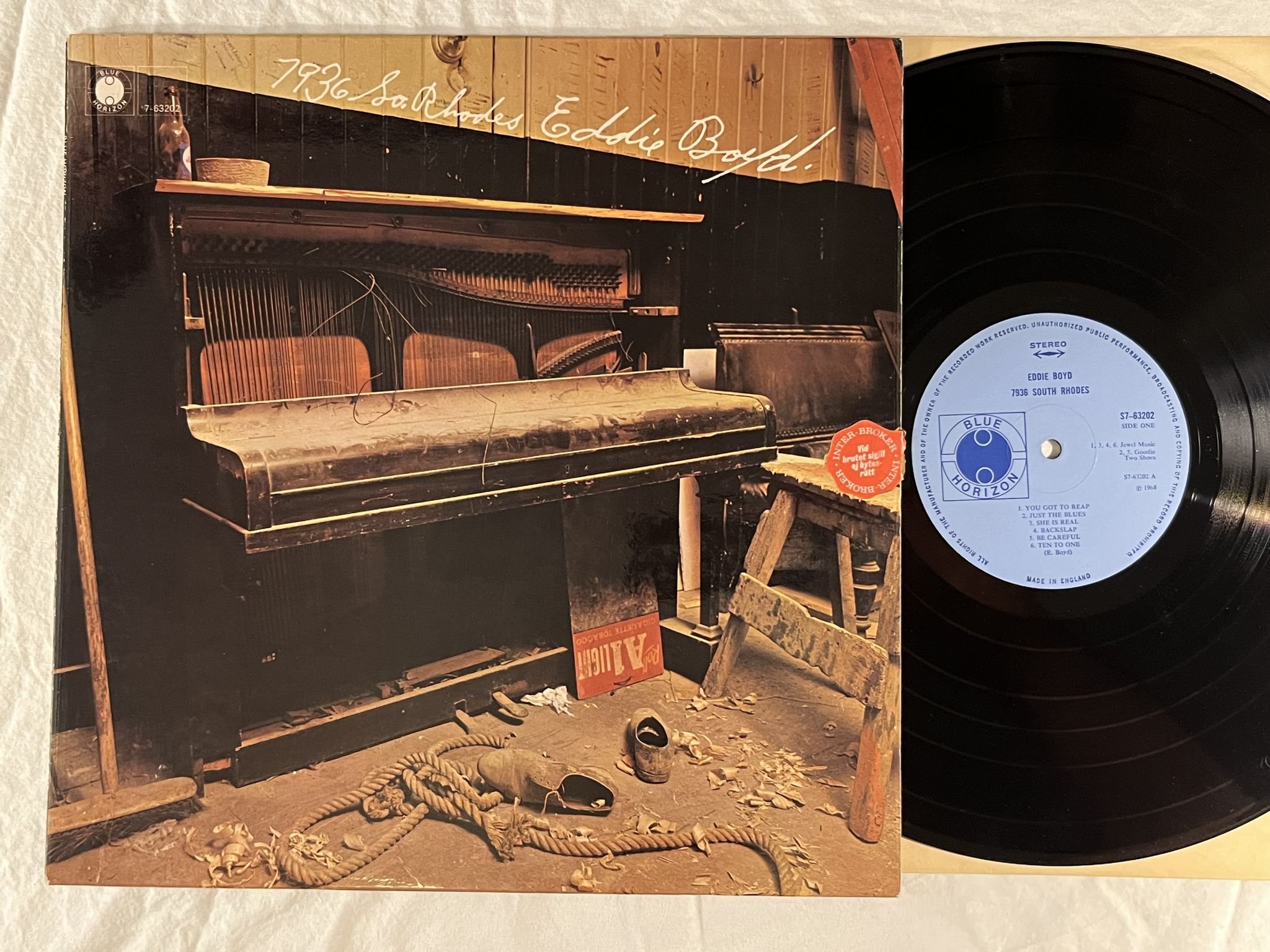 Omslagsbild för skivan EDDIE BOYD 7936 South Rhodes LP -68 UK BLUE HORIZON S7-63202