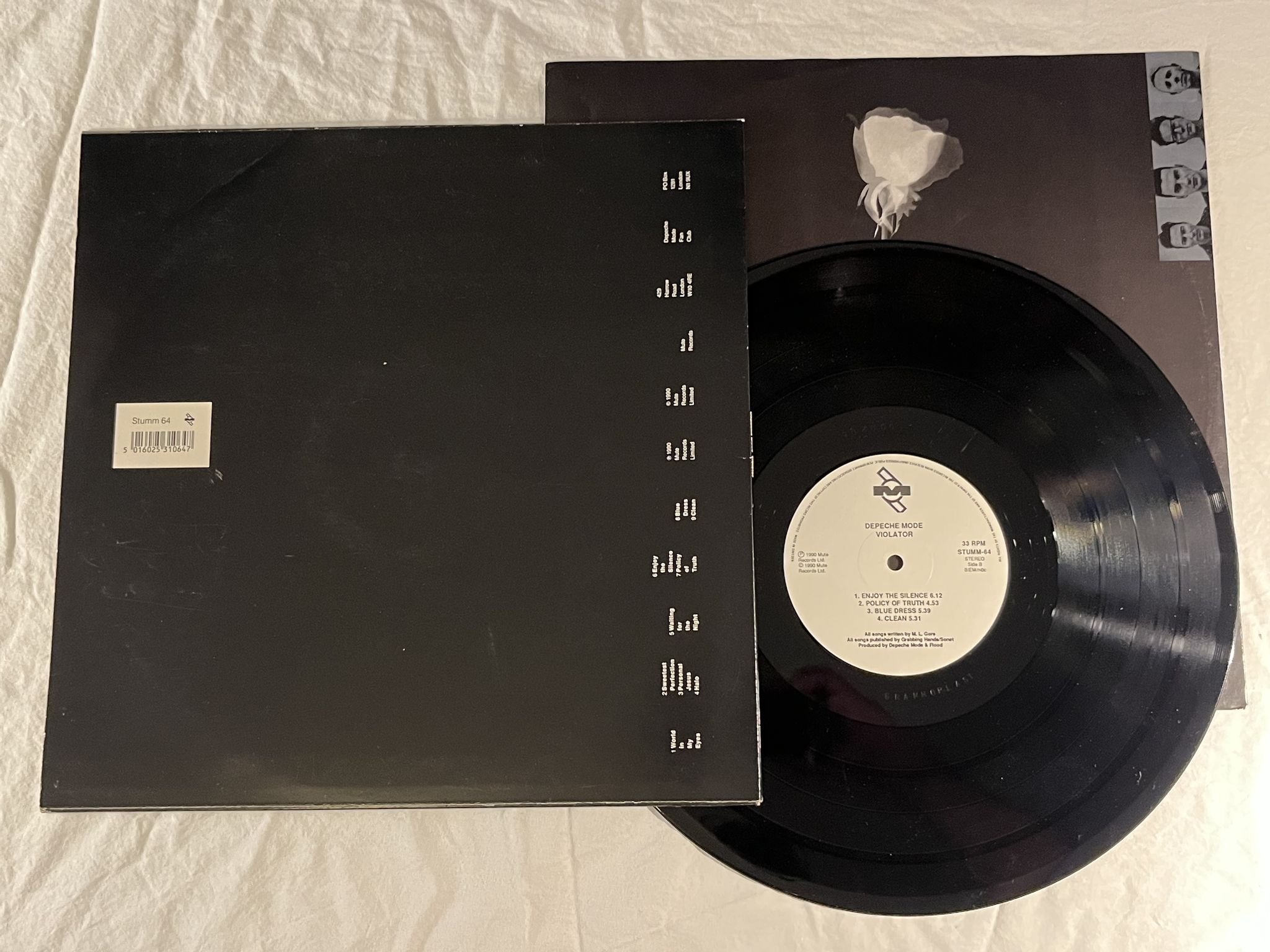 Omslagsbild för skivan DEPECHE MODE violator LP -90 ncb MUTE STUMM-64 *** CLASSIC ***