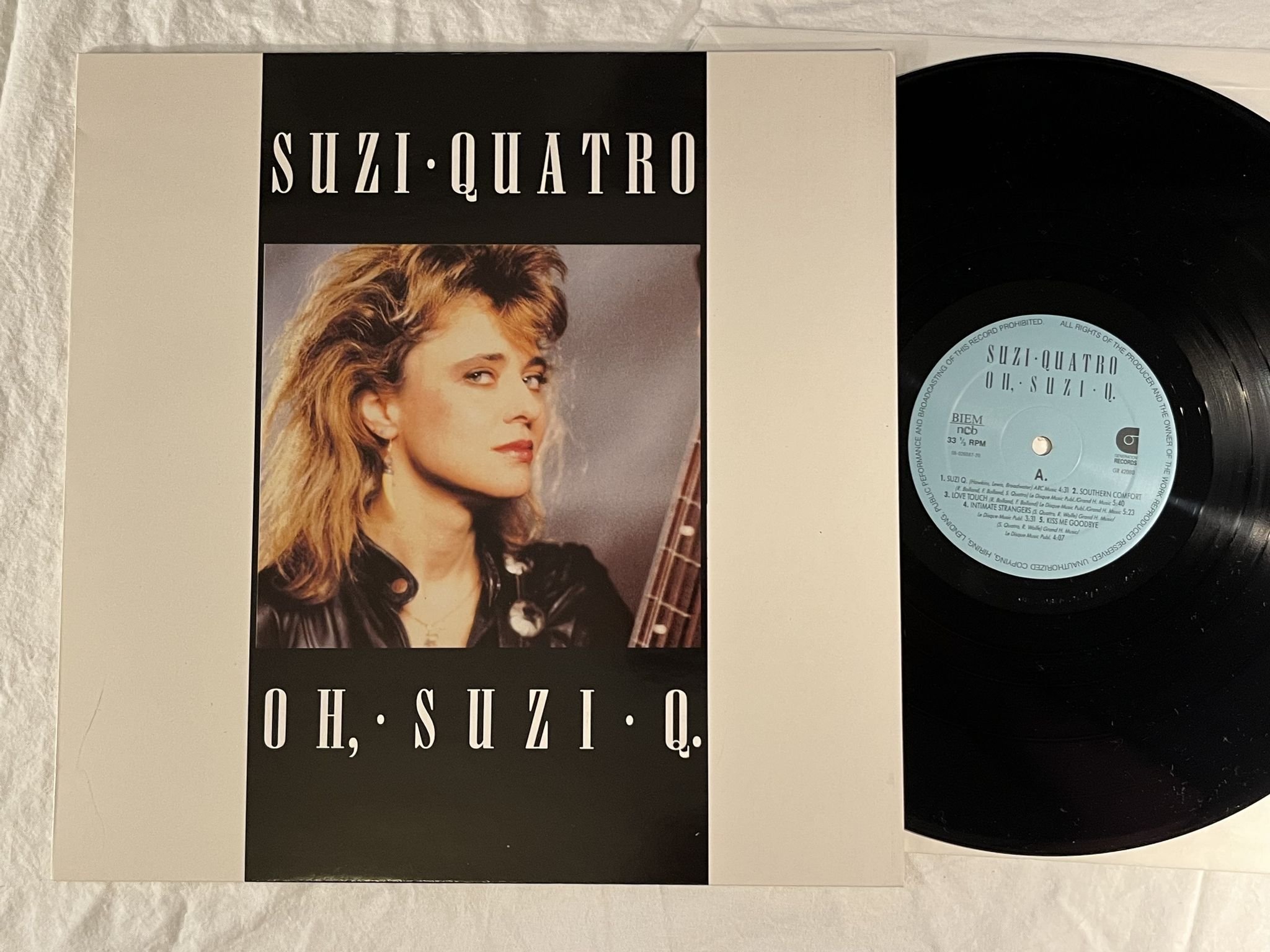 Omslagsbild för skivan SUZI QUATRO oh suzi q LP -91 ncb GENERATION GR 42 080